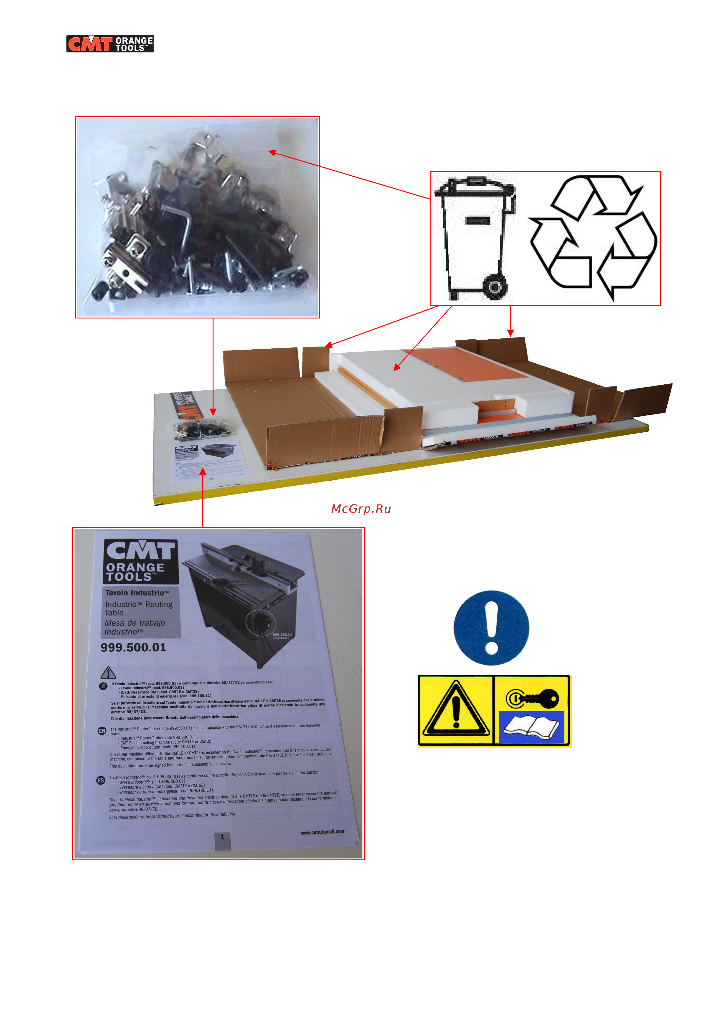 Cmt 800x600x930 мм 999.500.01 Инструкция к товару онлайн [9/62] 835192