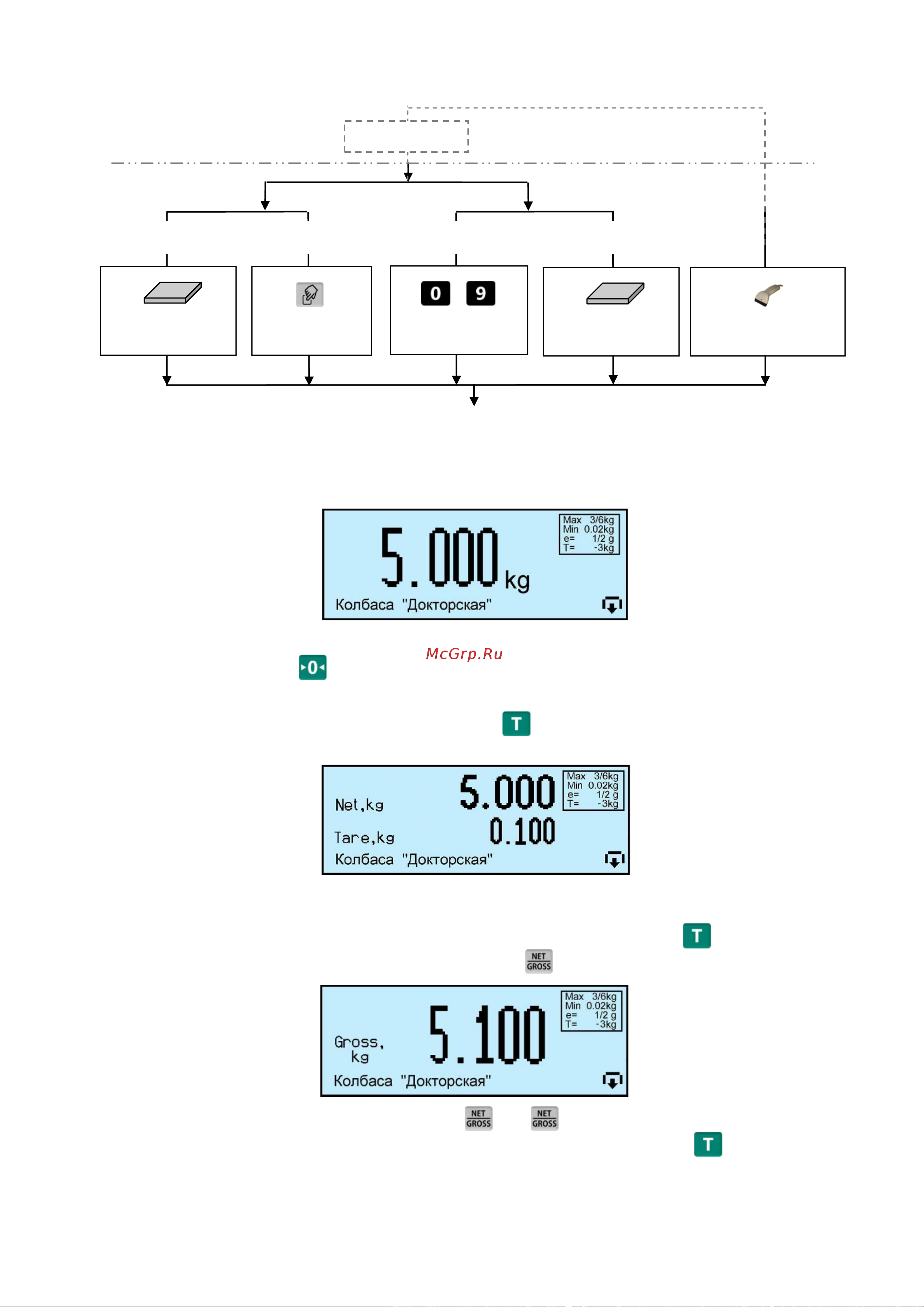 МАССА-К 4D-PM-12/10- 500-RA 10326 Руководство для весового терминала RA онлайн [12/36] 835464