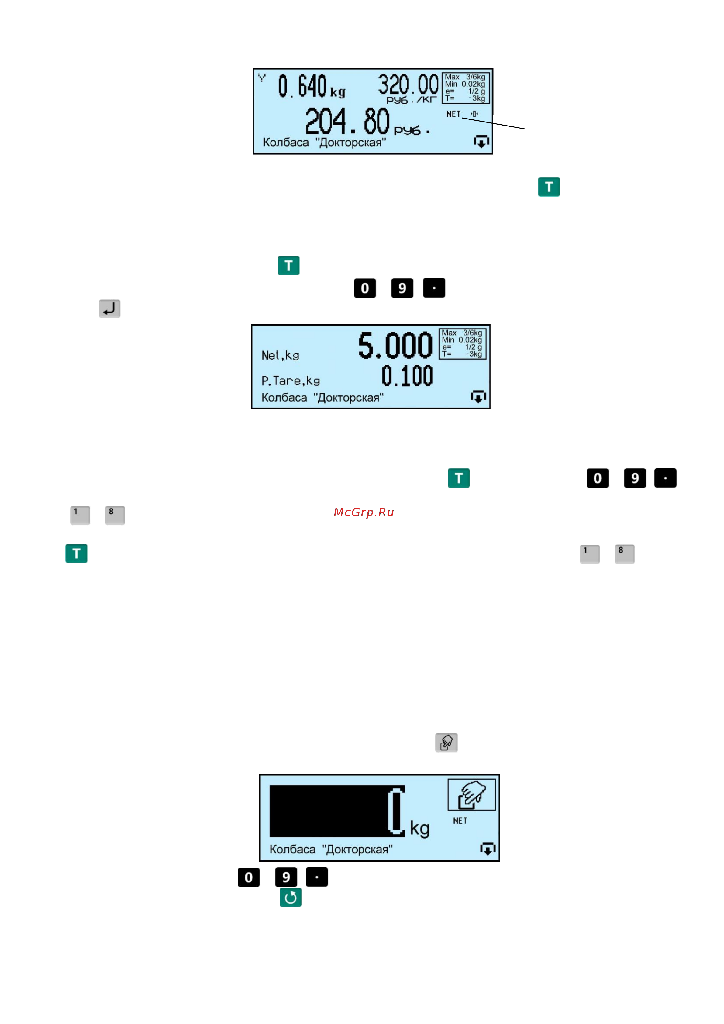 МАССА-К 4D-PM-12/10- 500-RA 10326 Руководство для весового терминала RA онлайн [13/36] 835464