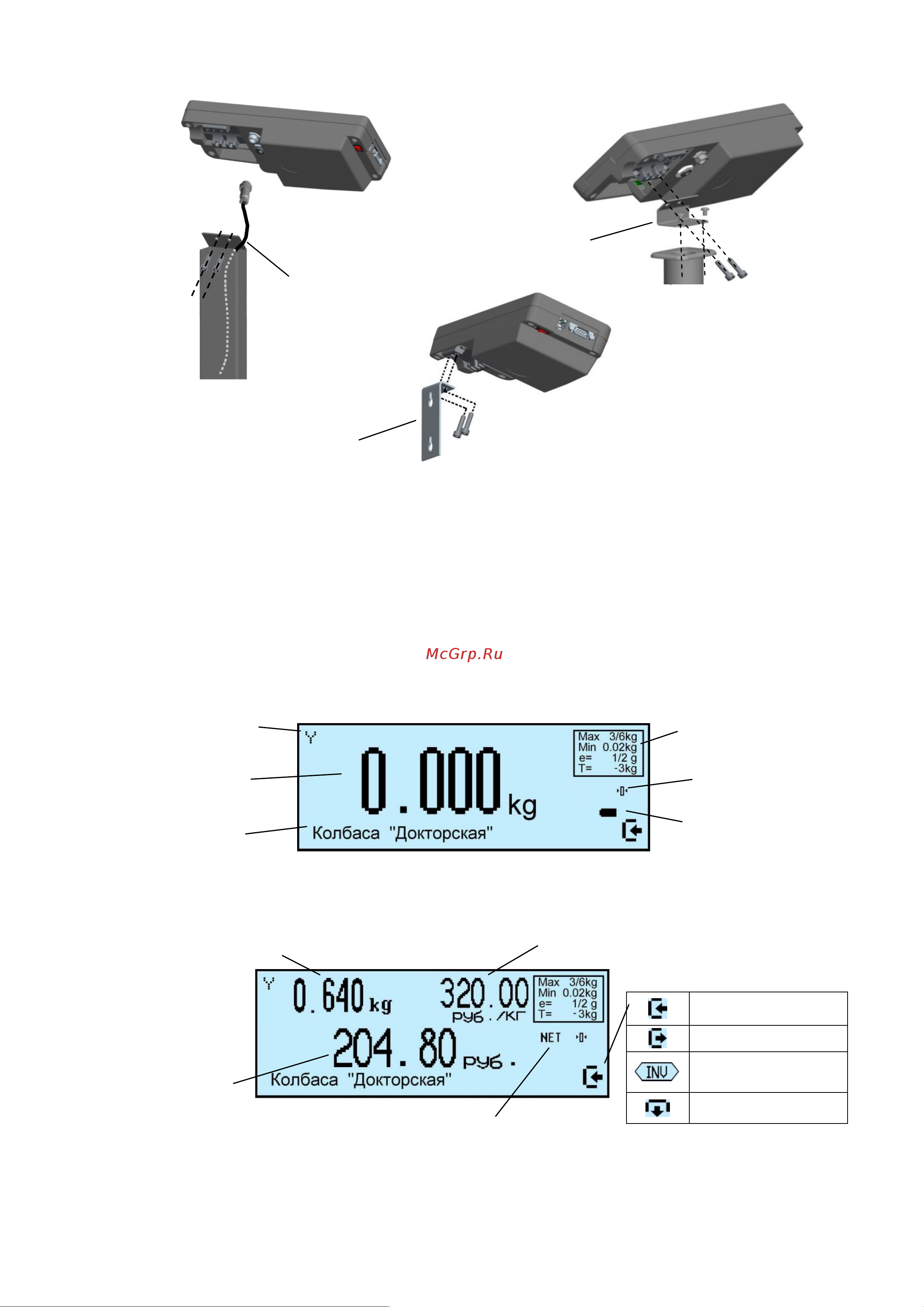 МАССА-К 4D-PM-12/10- 500-RA 10326 Руководство для весового терминала RA онлайн [5/36] 835464