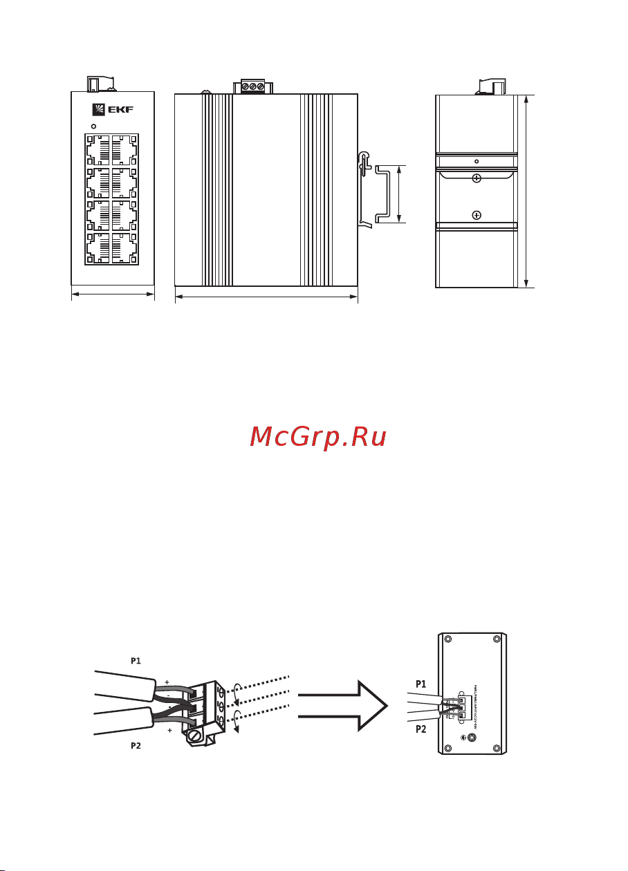 EKF TSX-100 5 портов 10/100 Мбит/с TSX-100-UN-5 Инструкция к товару онлайн [4/8] 835477