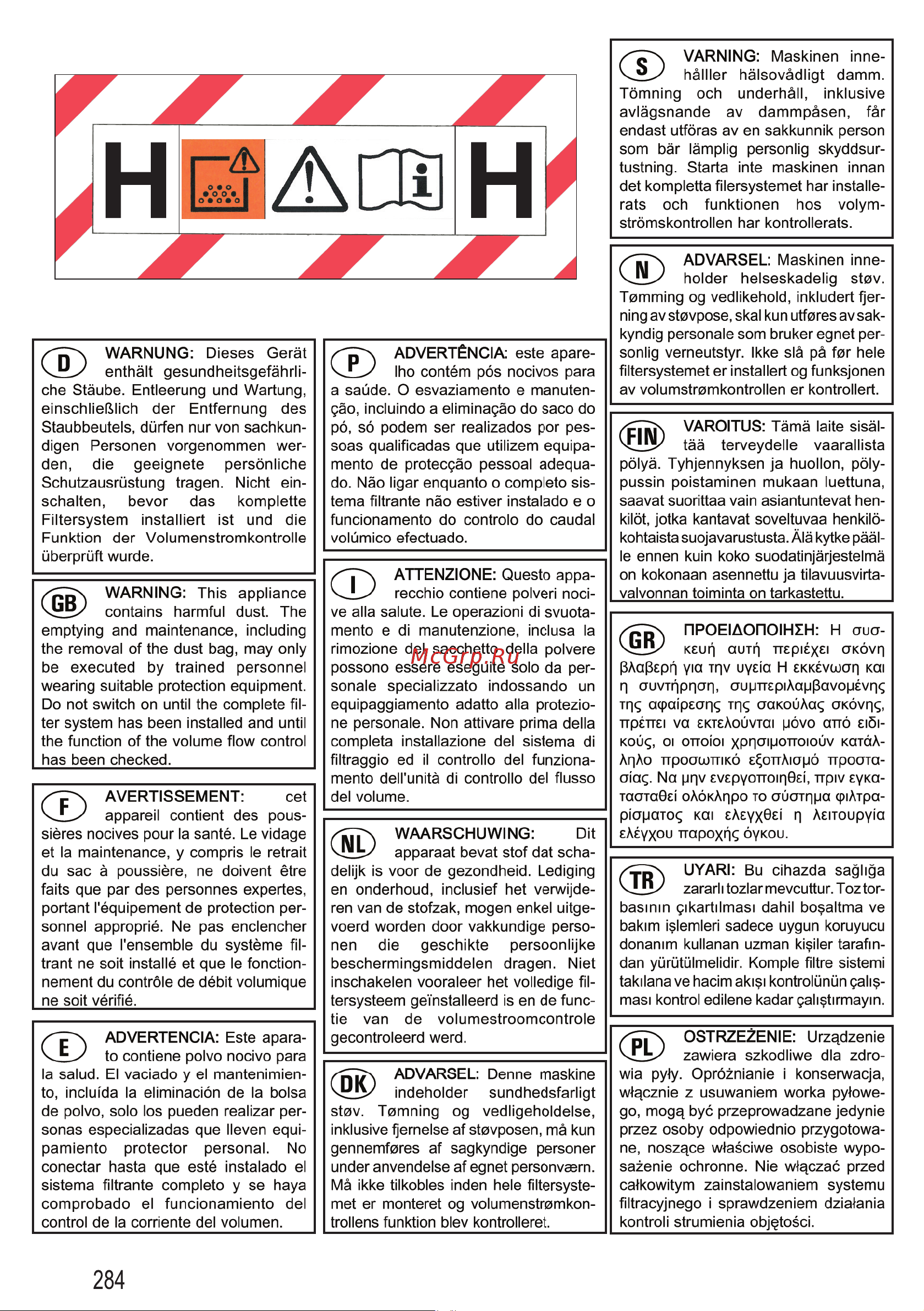 Starmix ISC L-1650 Top 018584 Инструкция по эксплуатации онлайн [20/23] 835519