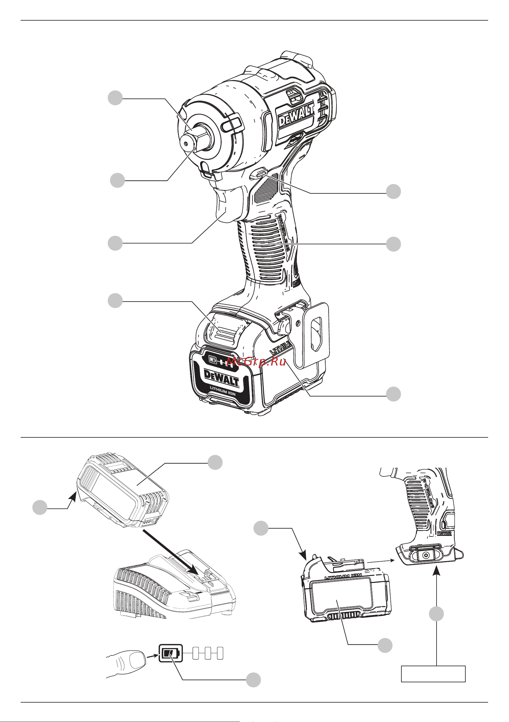 Dewalt 12 В XR DCF901P1-QW Инструкция к товару онлайн [3/44] 835966