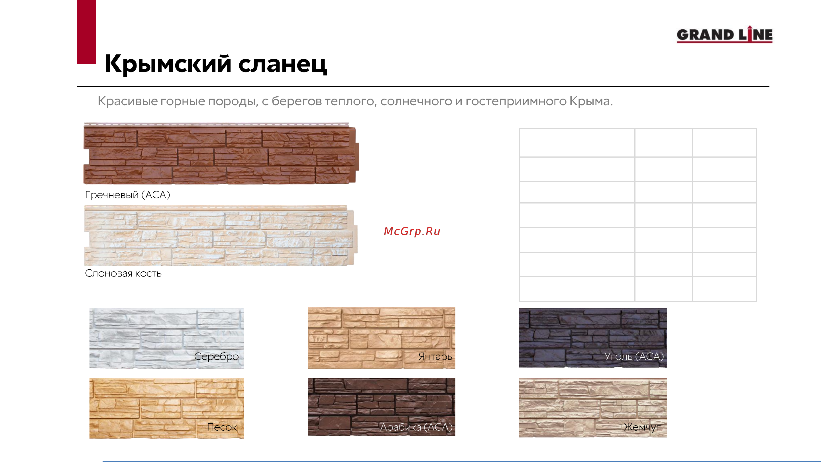 Grand Line GL ЯФАСАД 3 м, АСА темный дуб, 6 штук 187614 инструкция онлайн [5/11] 836307