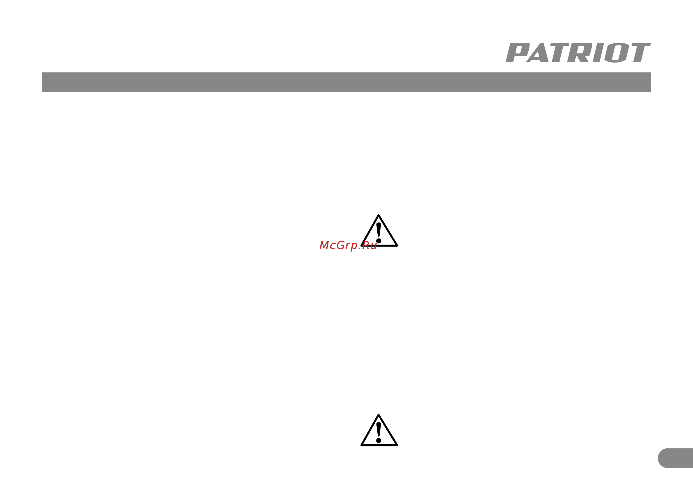 Patriot DG 600 110301600 Инструкция к товару онлайн [6/11] 836318