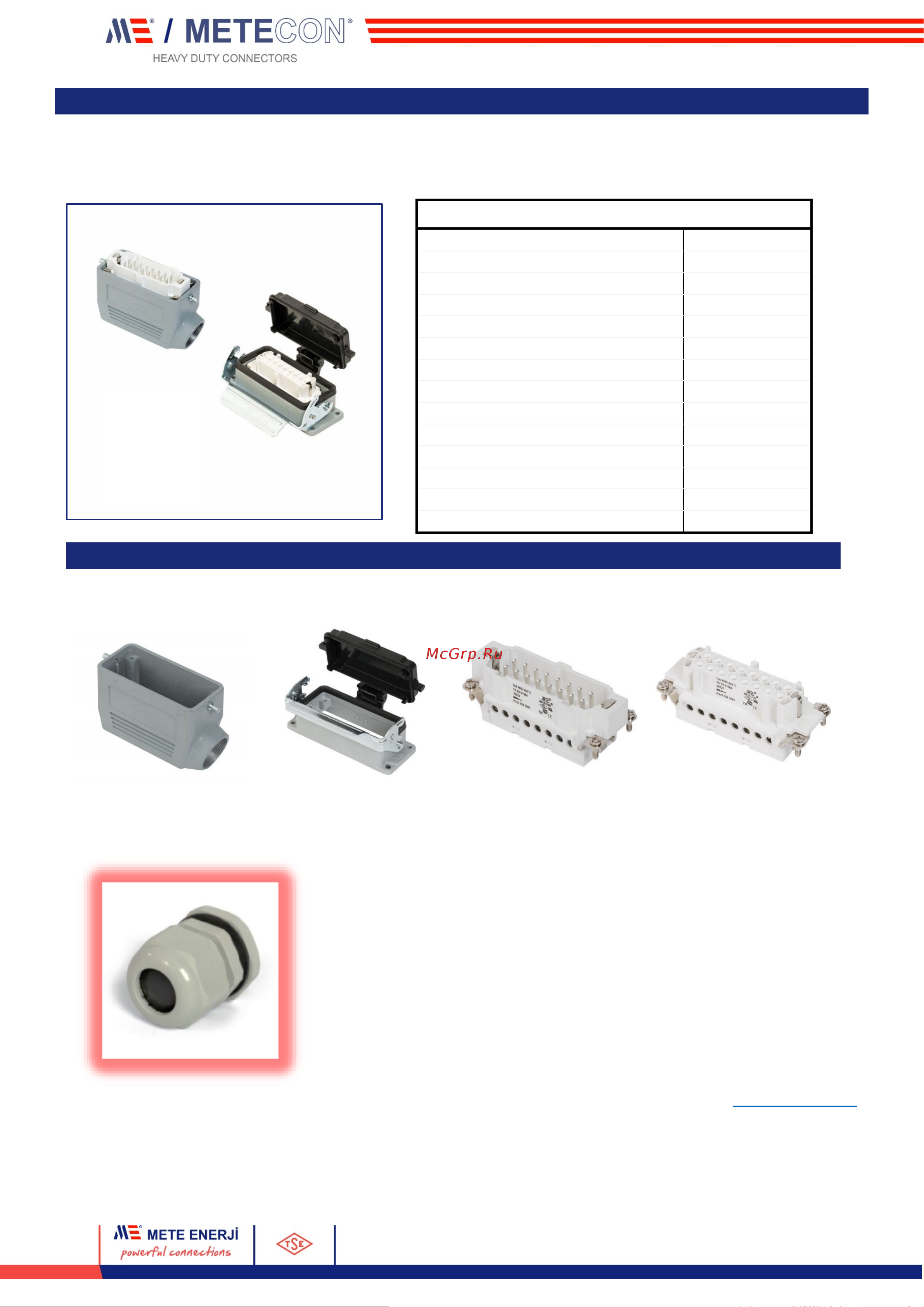 Mete Enerji комплект H16E-AM-CCF 685613K Техническая документация онлайн