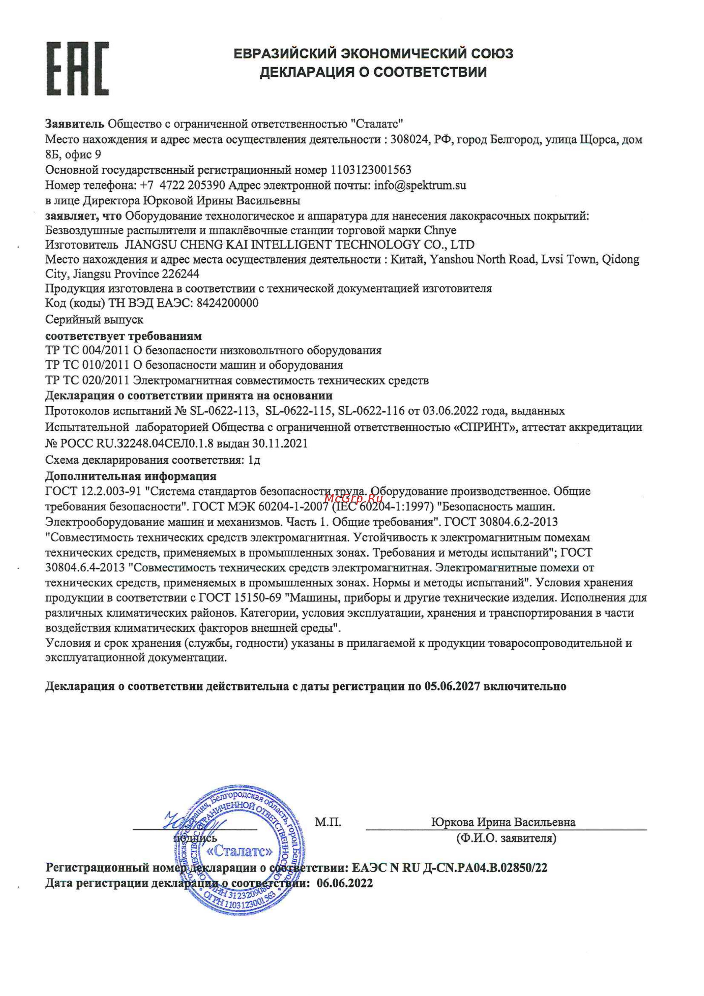 Chnye CY1600 (Graco type, сопло, евро вилка) 55537 Инструкция онлайн