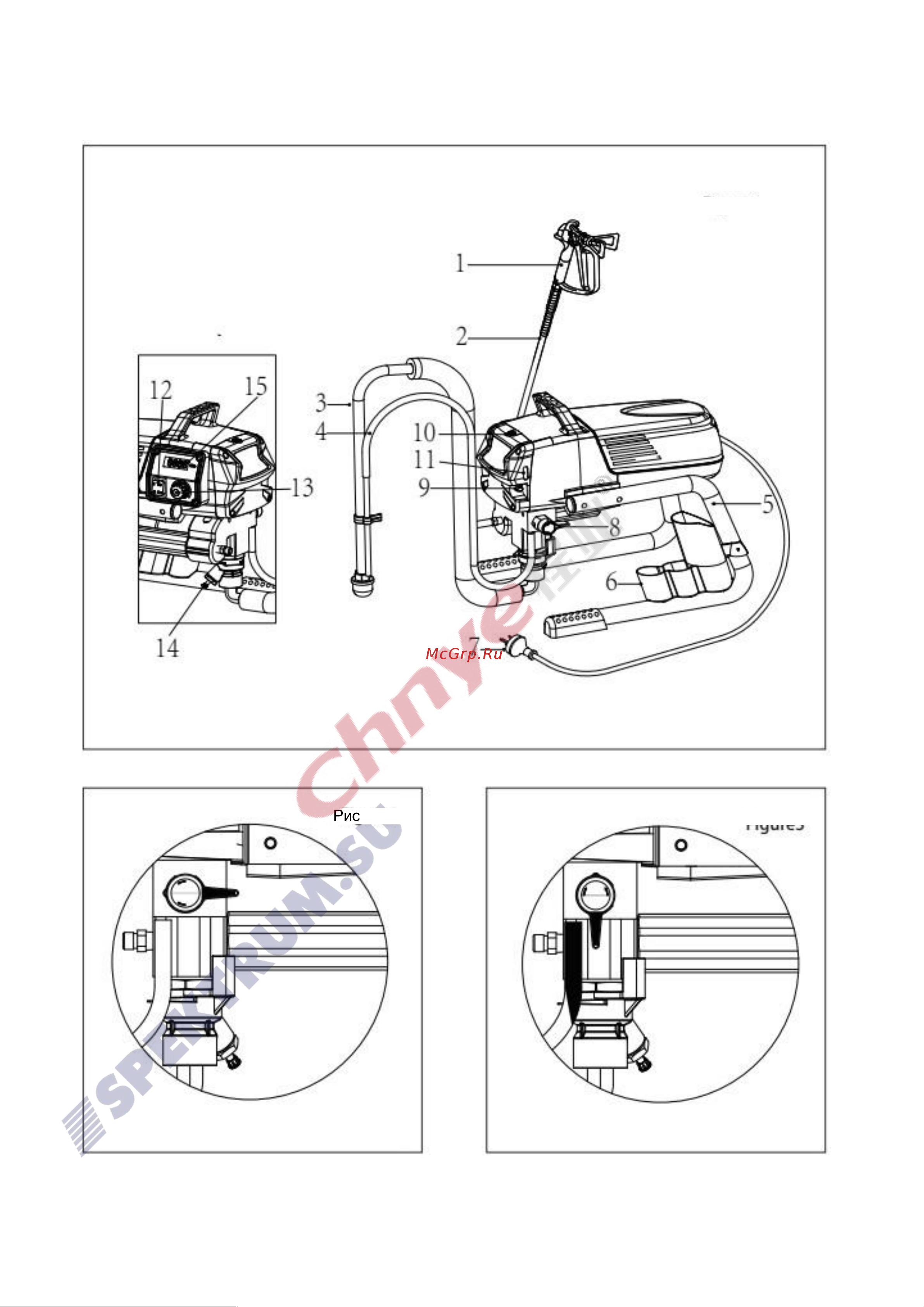 Chnye CY2310 (Graco type, сопло, евро вилка) 55538 Инструкция онлайн [9/31] 836441