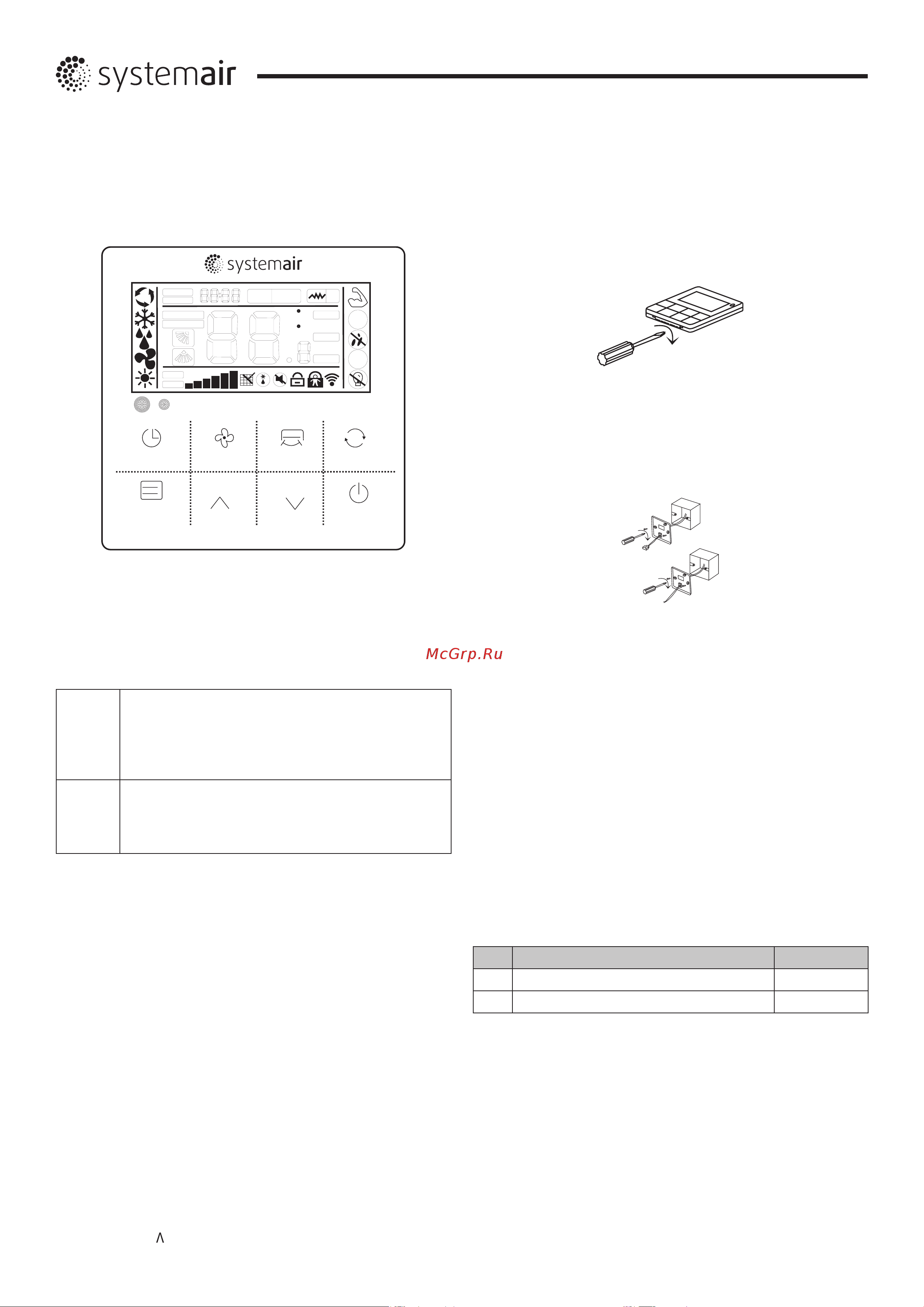 Systemair RH21001710 Инструкция к товару онлайн [2/8] 836498