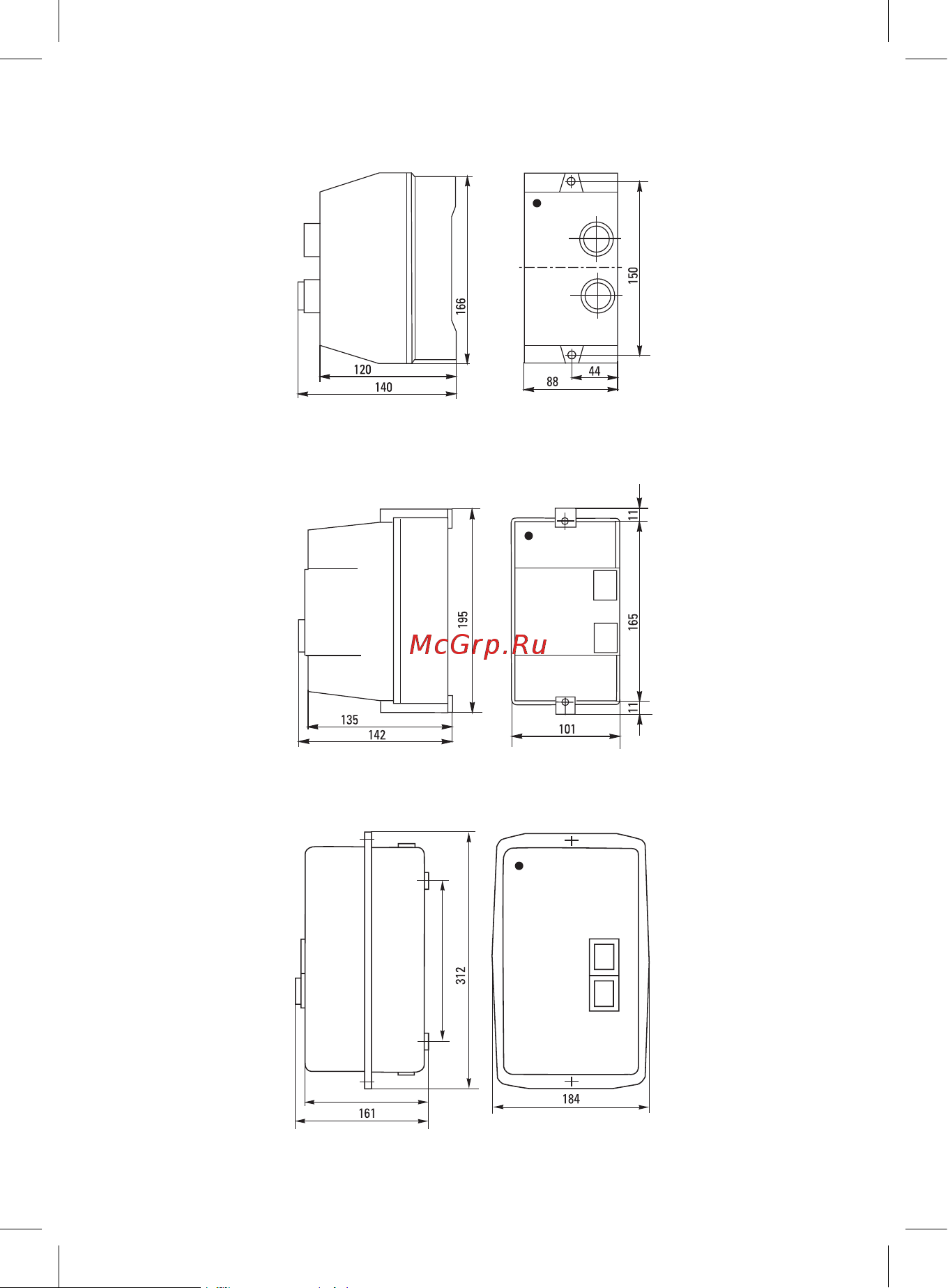 EKF в корпусе IP65 КМЭ 18А 230В с РТЭ Ir-12-18А и индикатором PROxima ctrp-r-18-230v-led Паспорт онлайн [5/8] 836520