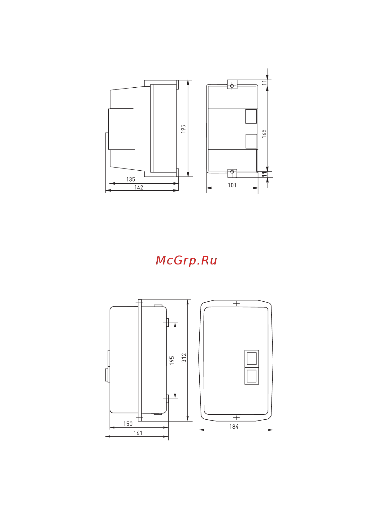 EKF КМЭ, 18А, 400В, с РТЭ, IP44, PROxima ctrp-r-18-400v-rev Инструкция к товару онлайн [7/12] 839154