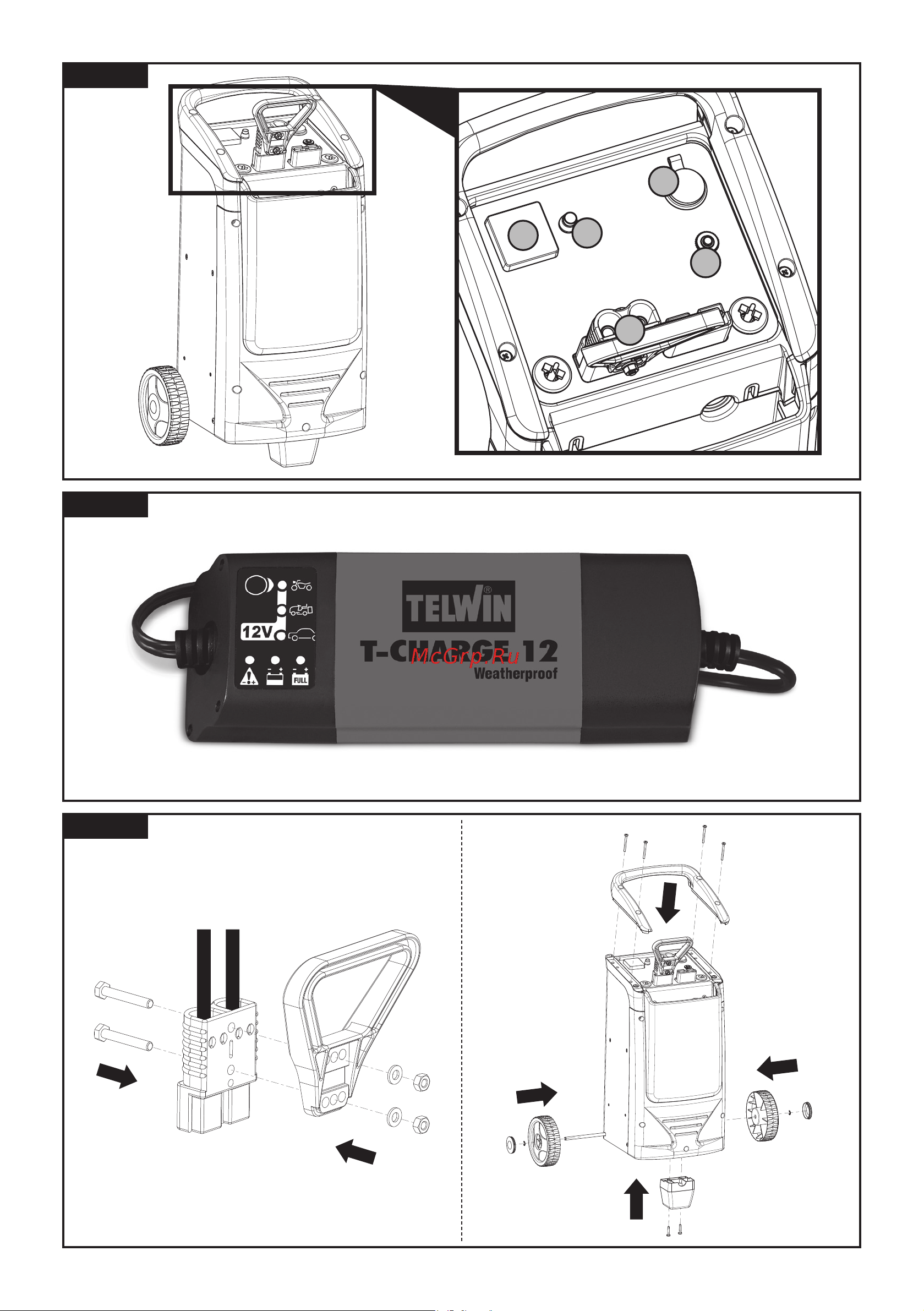 Telwin START PLUS 6824 829571 Инструкция к пусковому устройству Telwin START PLUS 6824 829571 онлайн [6/10] 836835