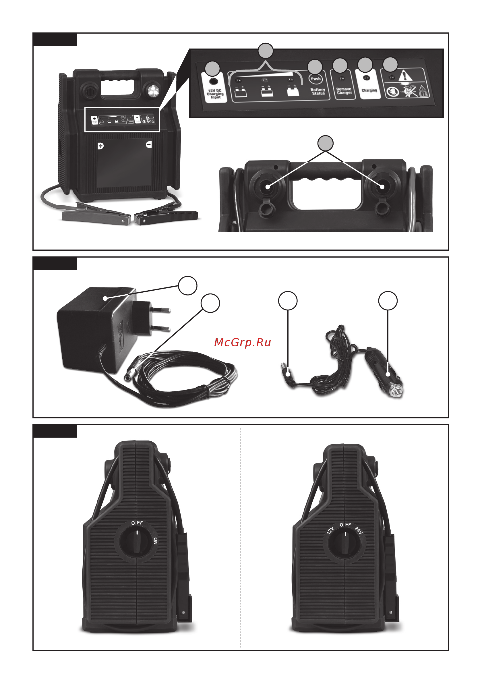 Telwin PRO START 2824 12-24V 829517 Инструкция к пусковому устройству Telwin PRO START 2824 829517 онлайн [8/13] 836864