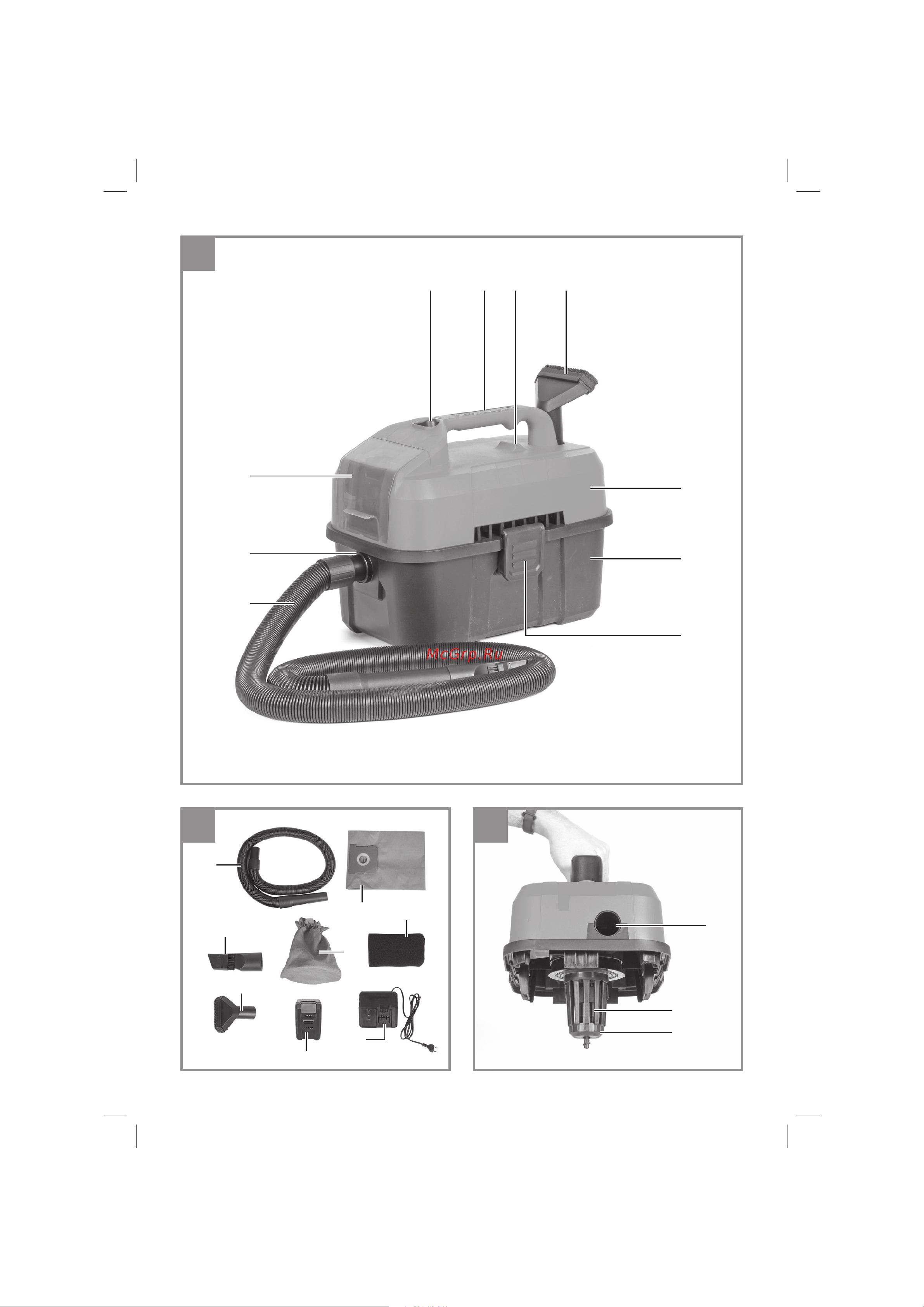 Einhell PXC TE-VC 18/10 Li-Solo 2347160 Инструкция к товару онлайн [2/13] 837014