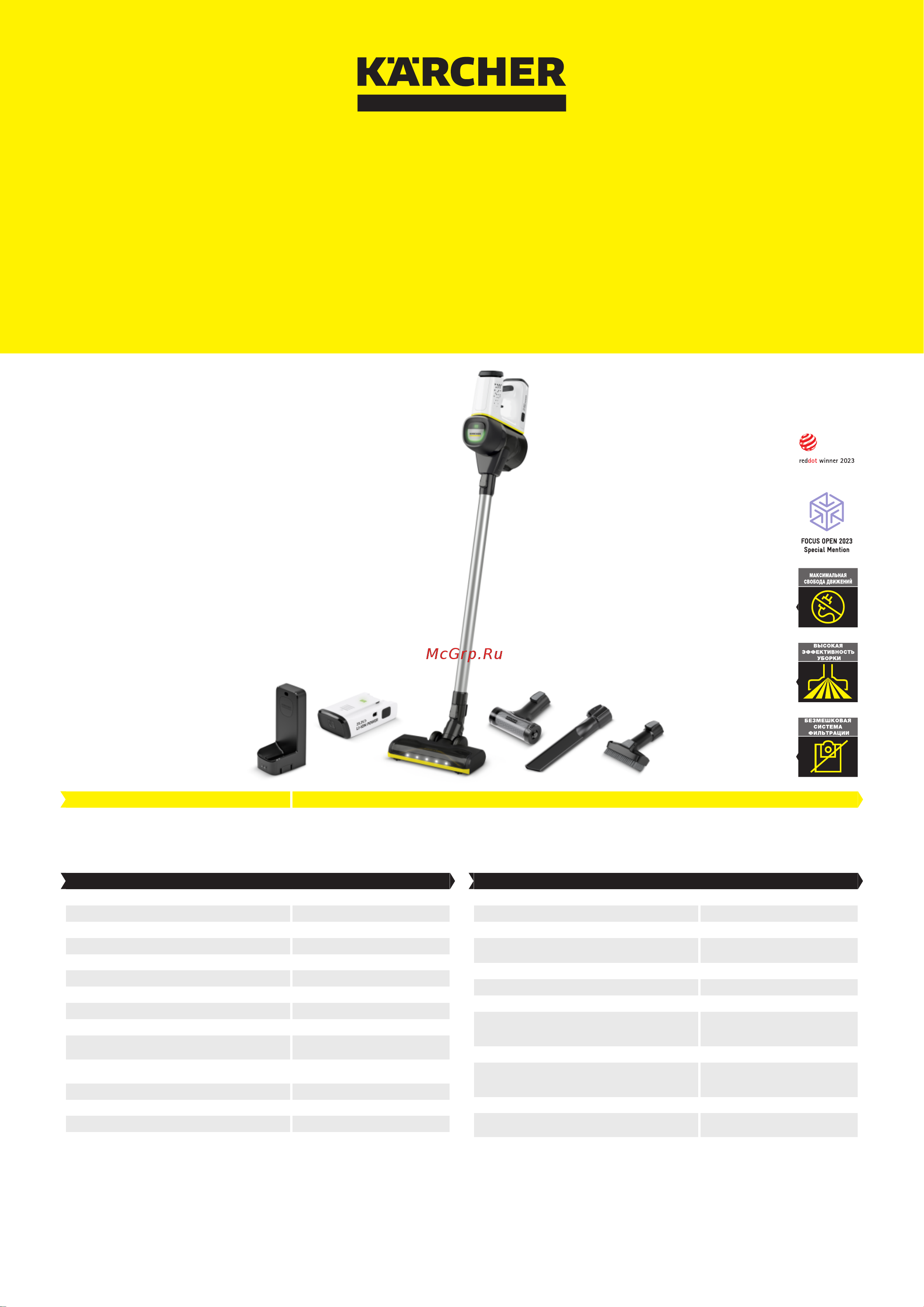 Karcher VC 6 Cordless Premium our Family 1.198-680.0 Инструкция к товару онлайн