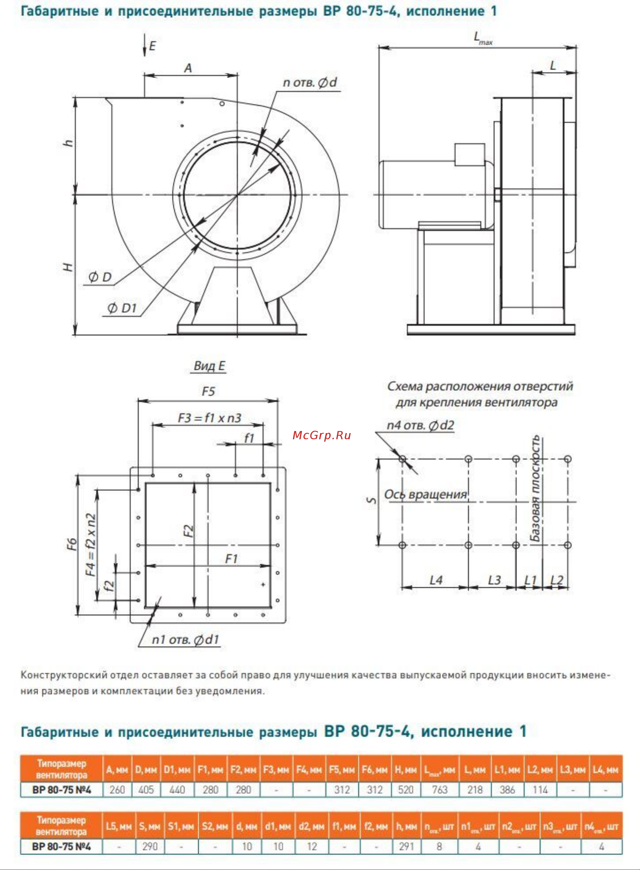 Элком ВР 80-75 № 4 левое 0 градусов, с двигателем 1.1/1500 03.02.000230 Габаритные и присоединительные размеры онлайн