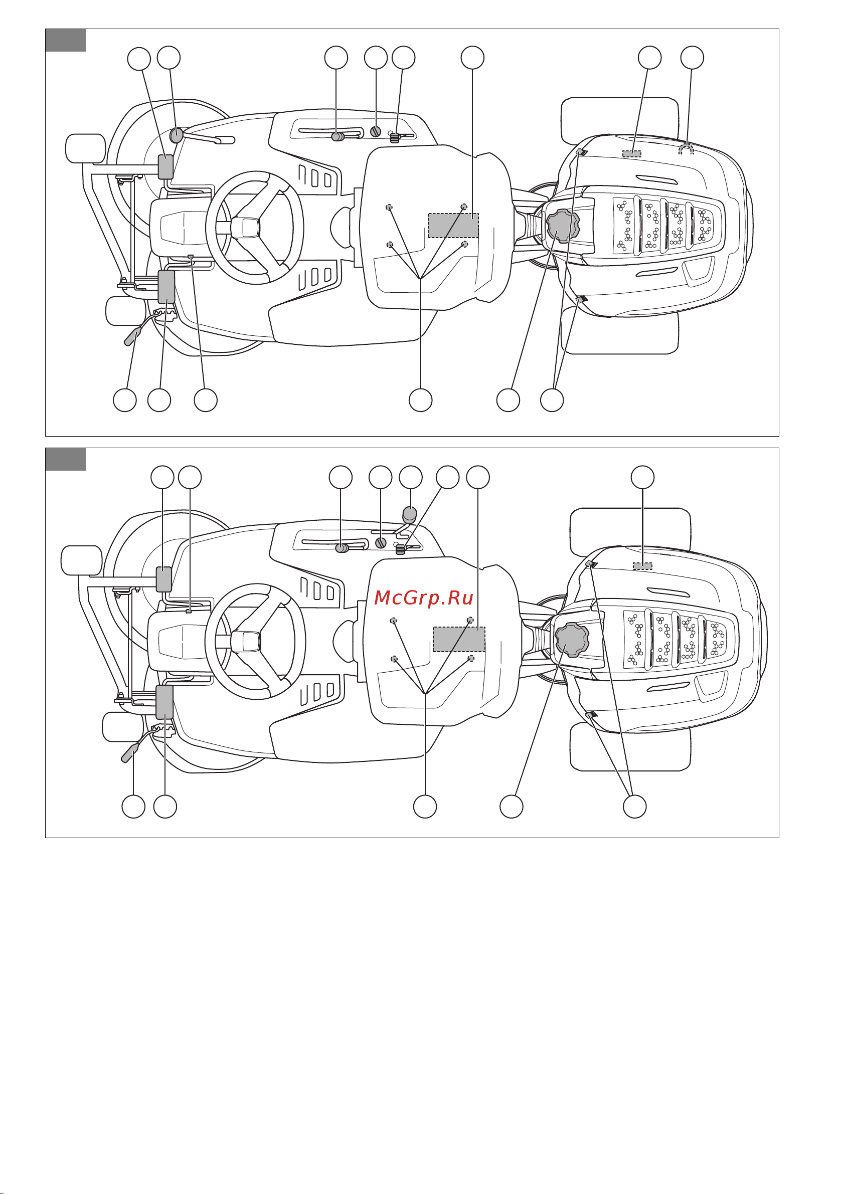 Husqvarna R 112C 9671784-02 Инструкция к Husqvarna R 112C 9671784-02 онлайн [2/104] 837650