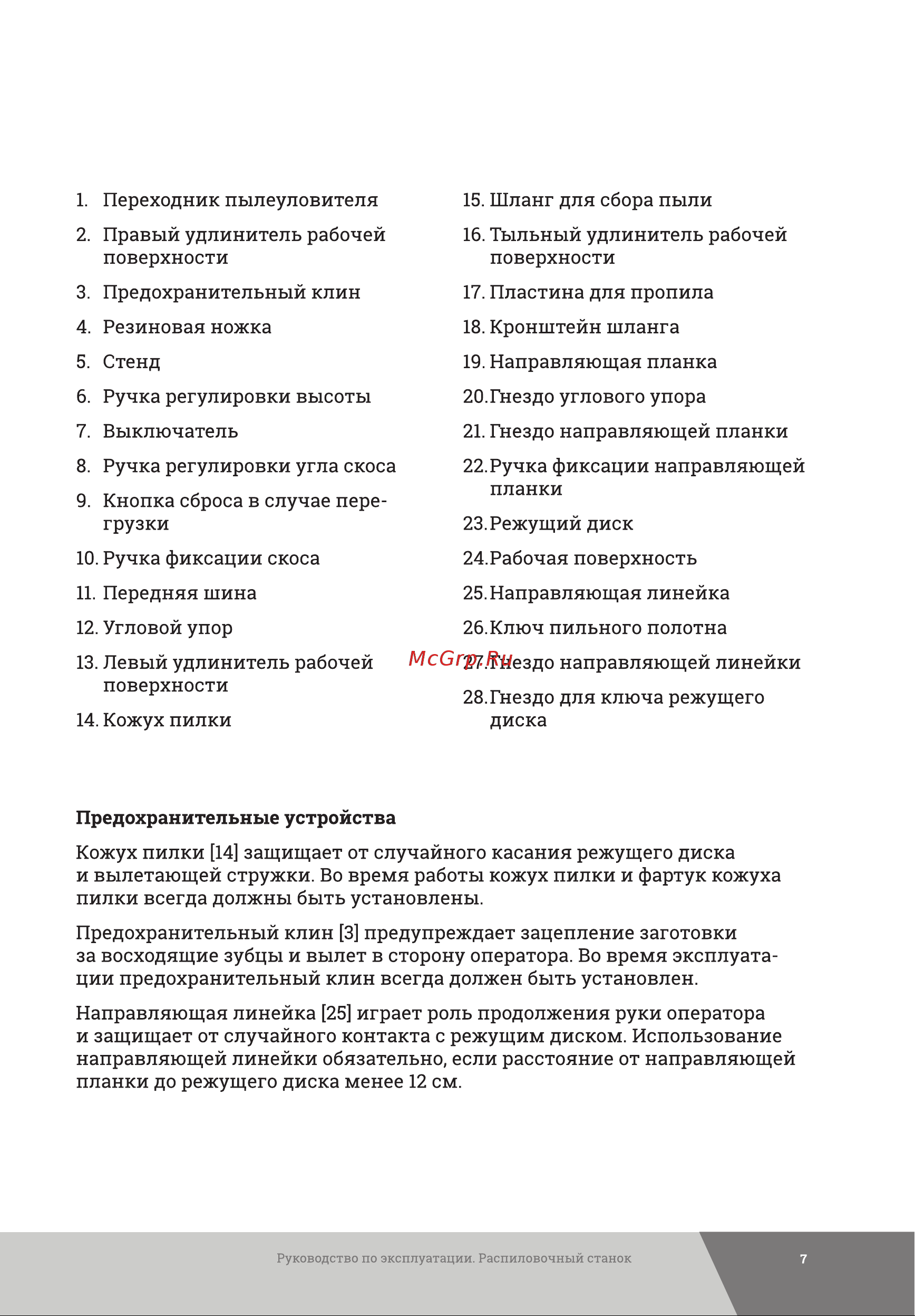 Gigant TSJ-1500 Инструкция онлайн [7/44] 837935