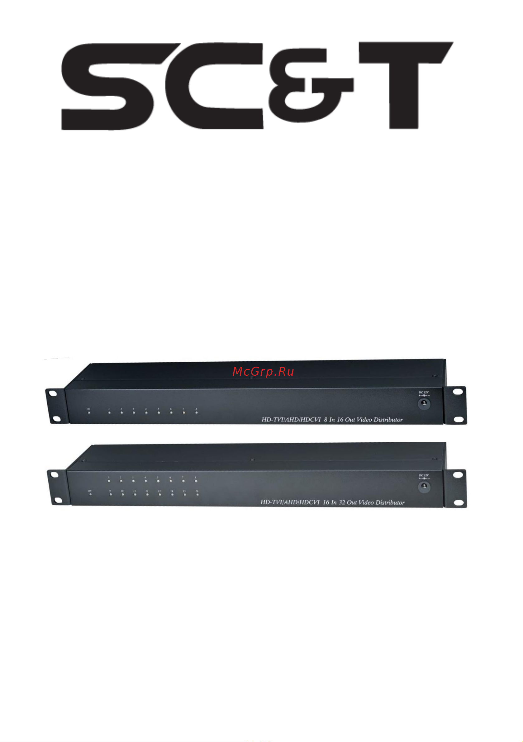 SC&T CD1632HD HDCVI/HDTVI/AHD/CVBS (16вх./32вых.). sct1032 Паспорт онлайн