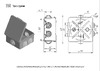 Промрукав для прямого монтажа безгалогенная HF серая 100х100х50 1 шт 40-0302 эскиз коробки