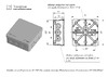 Промрукав для прямого монтажа двухкомпонентная безгалогенная HF 100x100x40 12 вводов 60-0303 Эскиз коробки арт. 60-0303