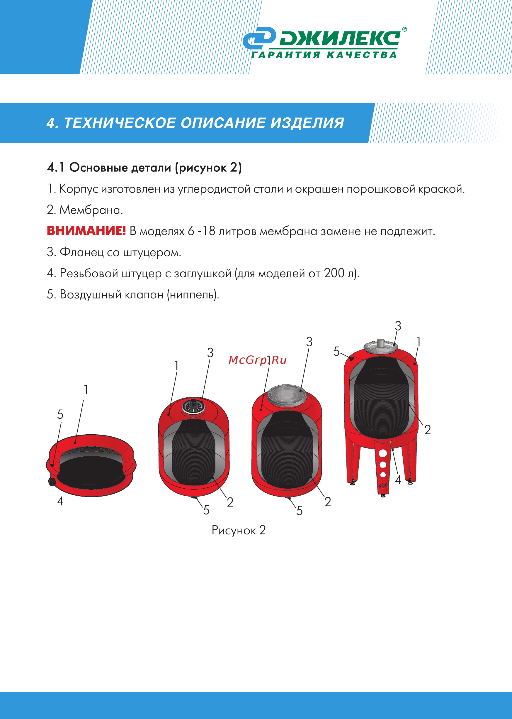 Джилекс 7818 Инструкция онлайн [5/20] 838104