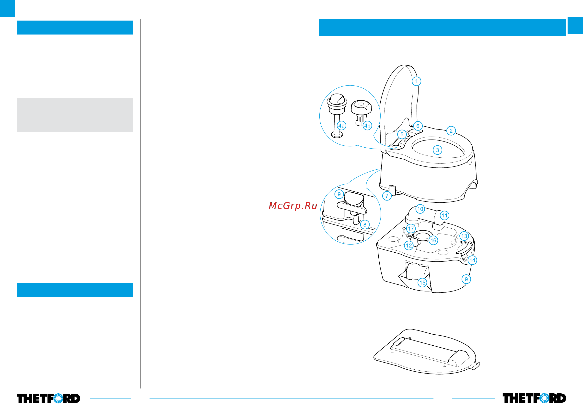 Thetford Porta Potti Excellence manual белый Инструкция к Thetford Porta Potti Excellence manual онлайн [6/65] 838349