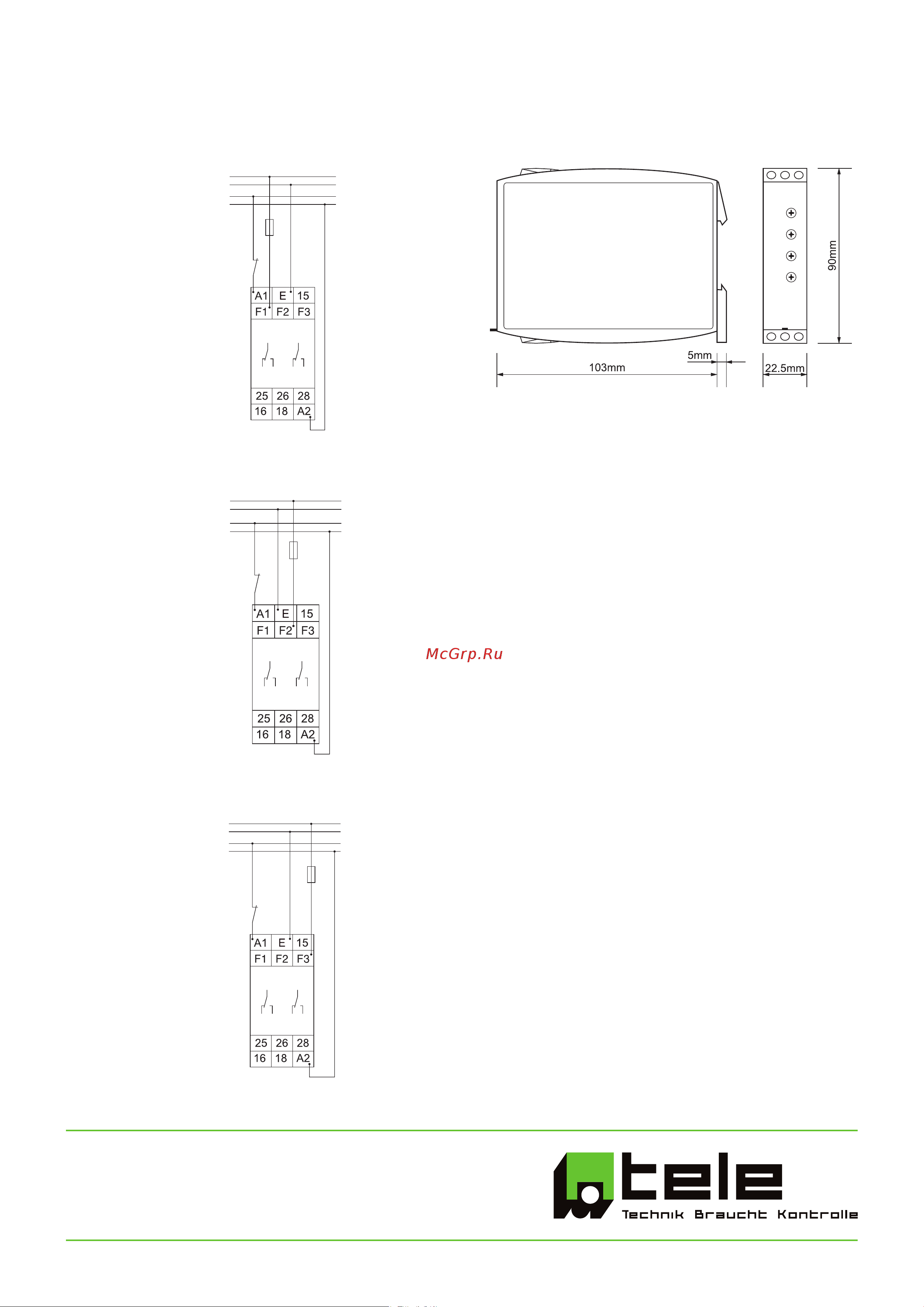TELE G2UM300VL20 24-240VAC/DC 2390304 Технические характеристики онлайн [3/3] 838729