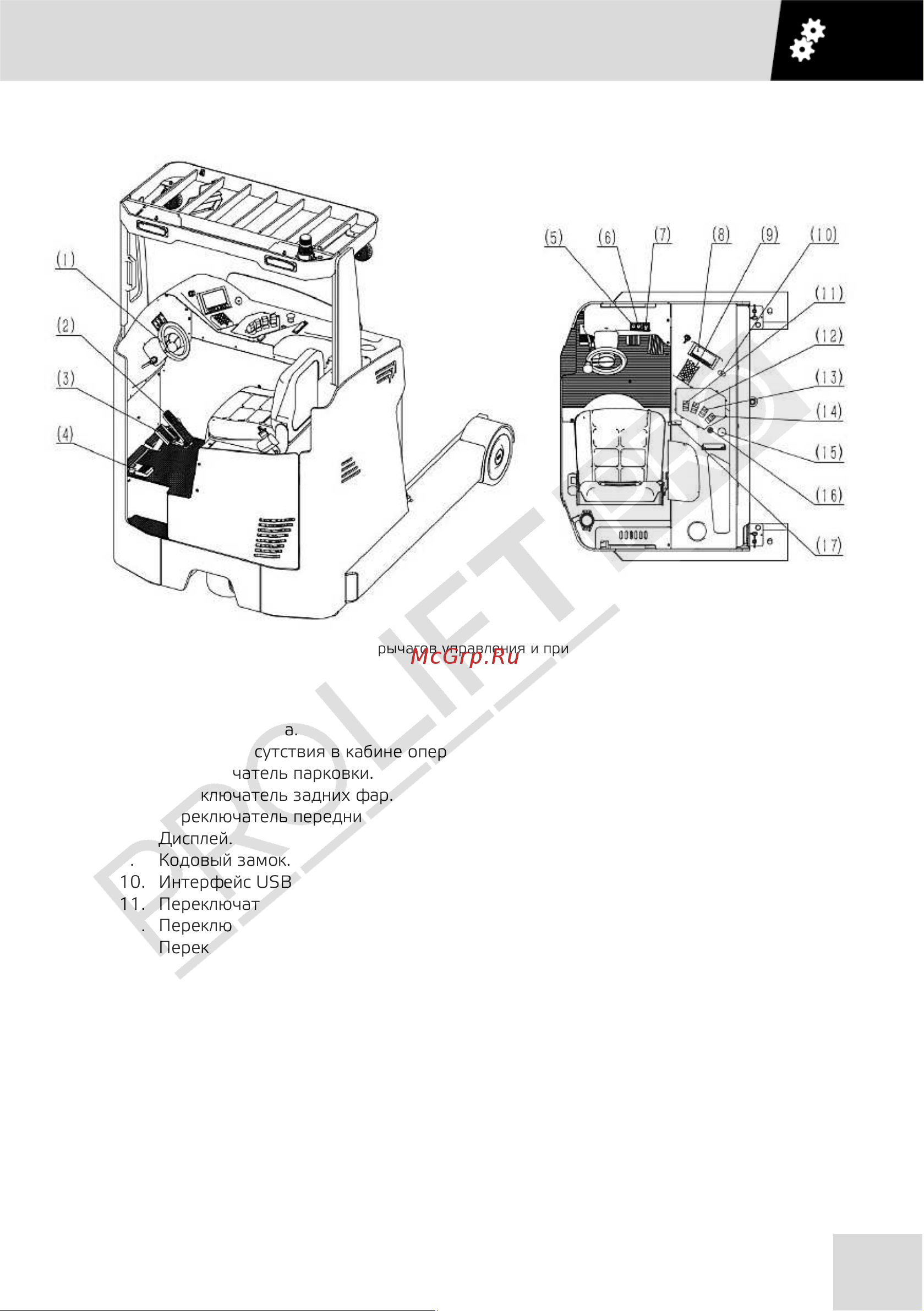 PROLIFT PRO RV16100 грузоподъемность 1600 кг, высота подъема 10000 мм RV 16100 РУКОВОДСТВО ПО ЭКСПЛУАТАЦИИ PROLIFT PRO RV онлайн [15/84] 839330