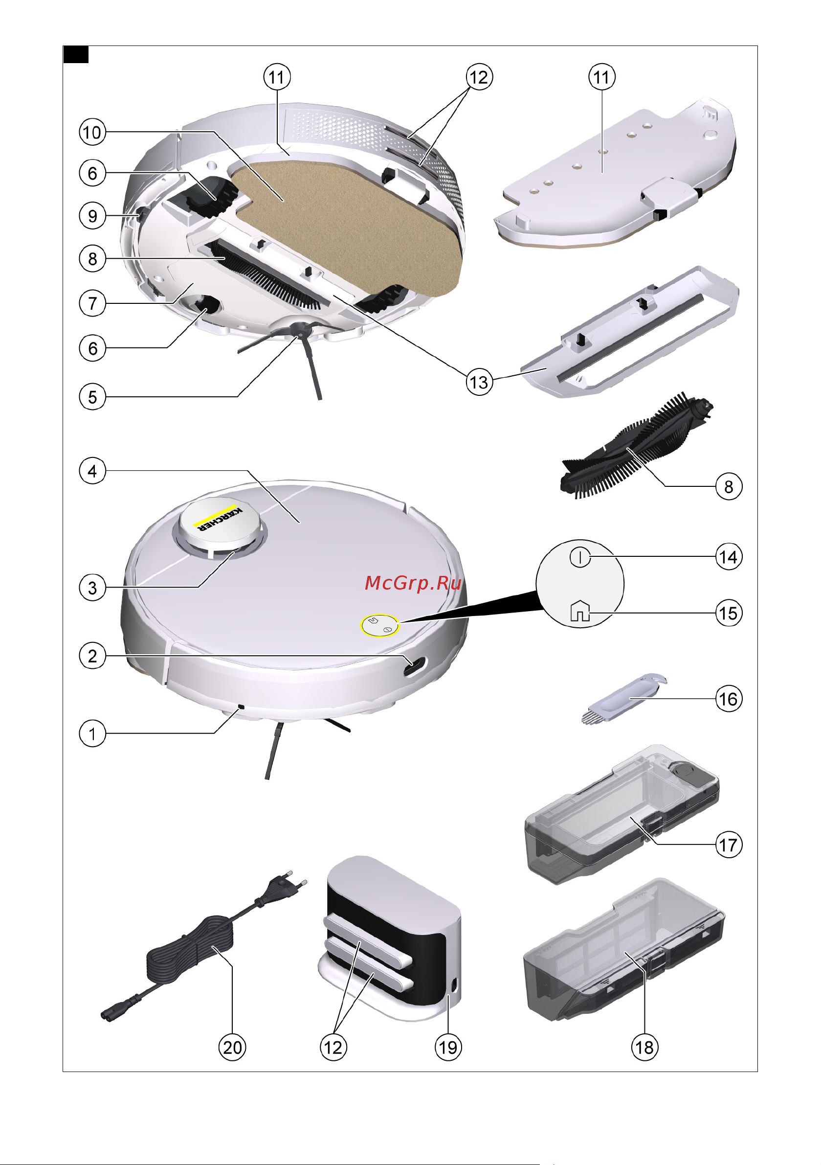 Karcher RCV 3 1.269-620.0 Инструкция к товару онлайн [2/296] 839388