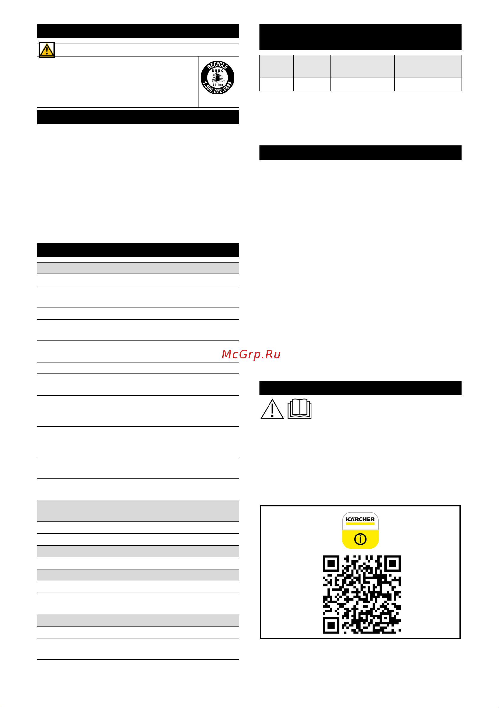 Karcher RCV 3 1.269-620.0 Инструкция к товару онлайн [274/296] 839388