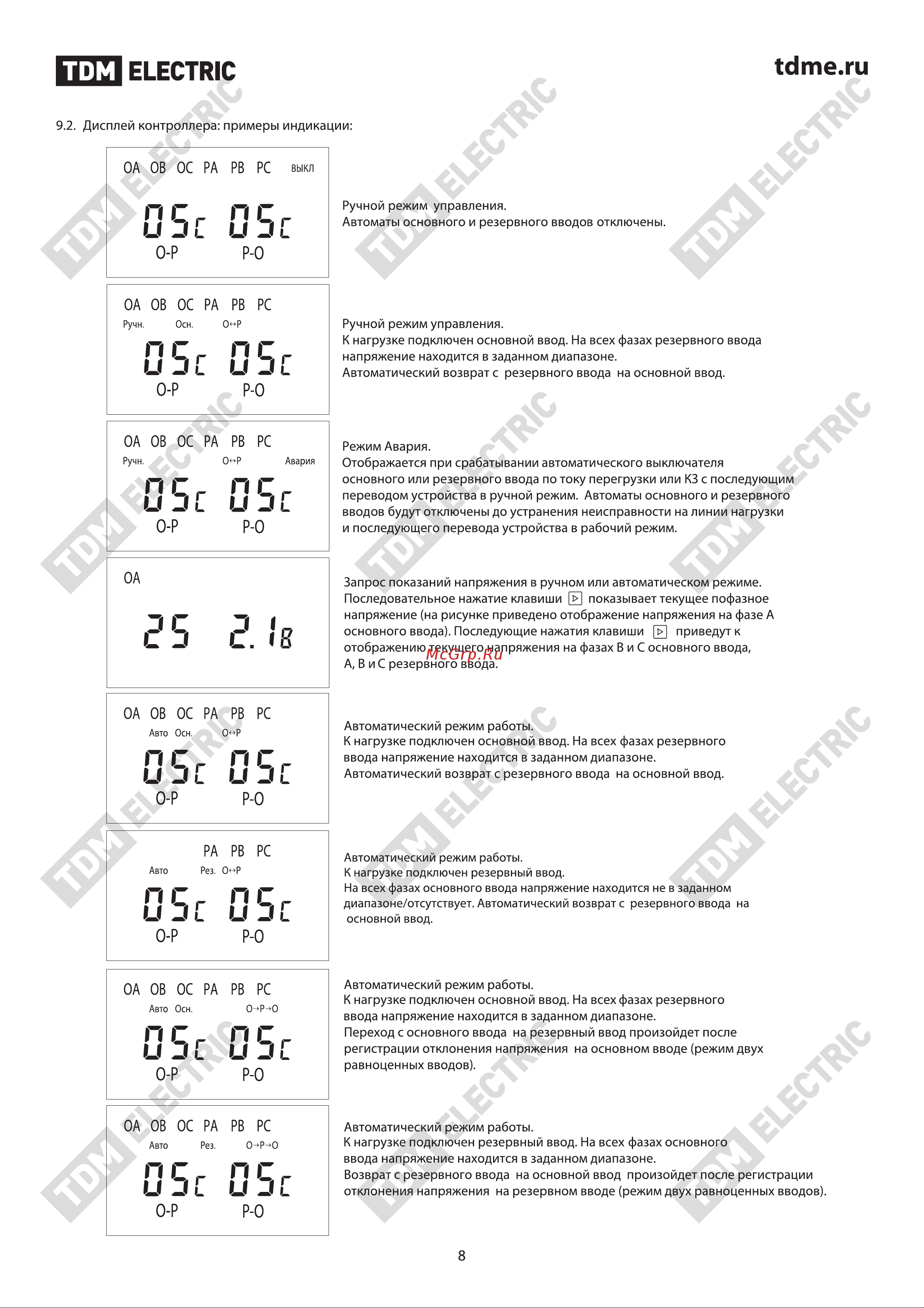 Тдм БАВР 3П 63/63А  SQ0743-0001 Паспорт онлайн [8/14] 839419