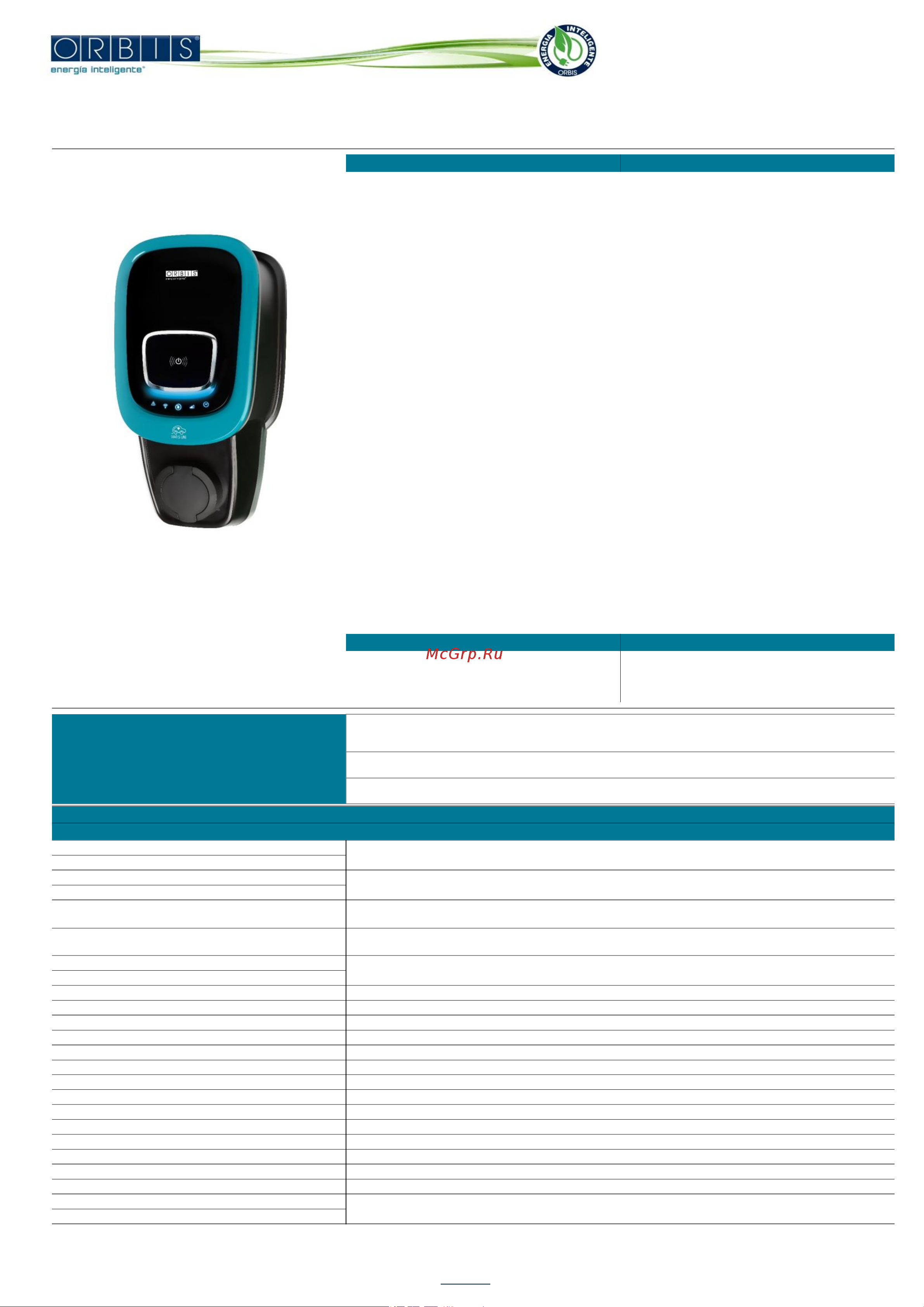 Orbis VIARIS UNI 7,4 kW T2 WiFi+Ethernet OB94U2C0HA2 Инструкция к товару онлайн [5/12] 839539