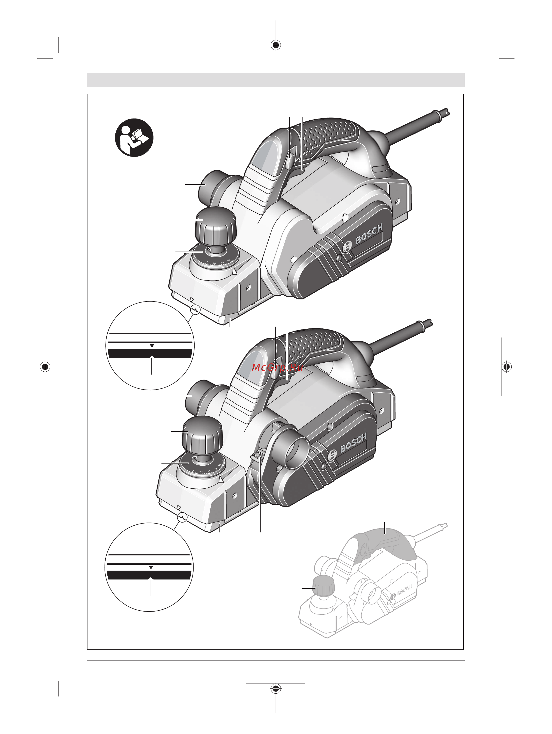 Bosch GHO 26-82 D 0.601.5A4.301 Инструкция к товару онлайн [3/185] 839586