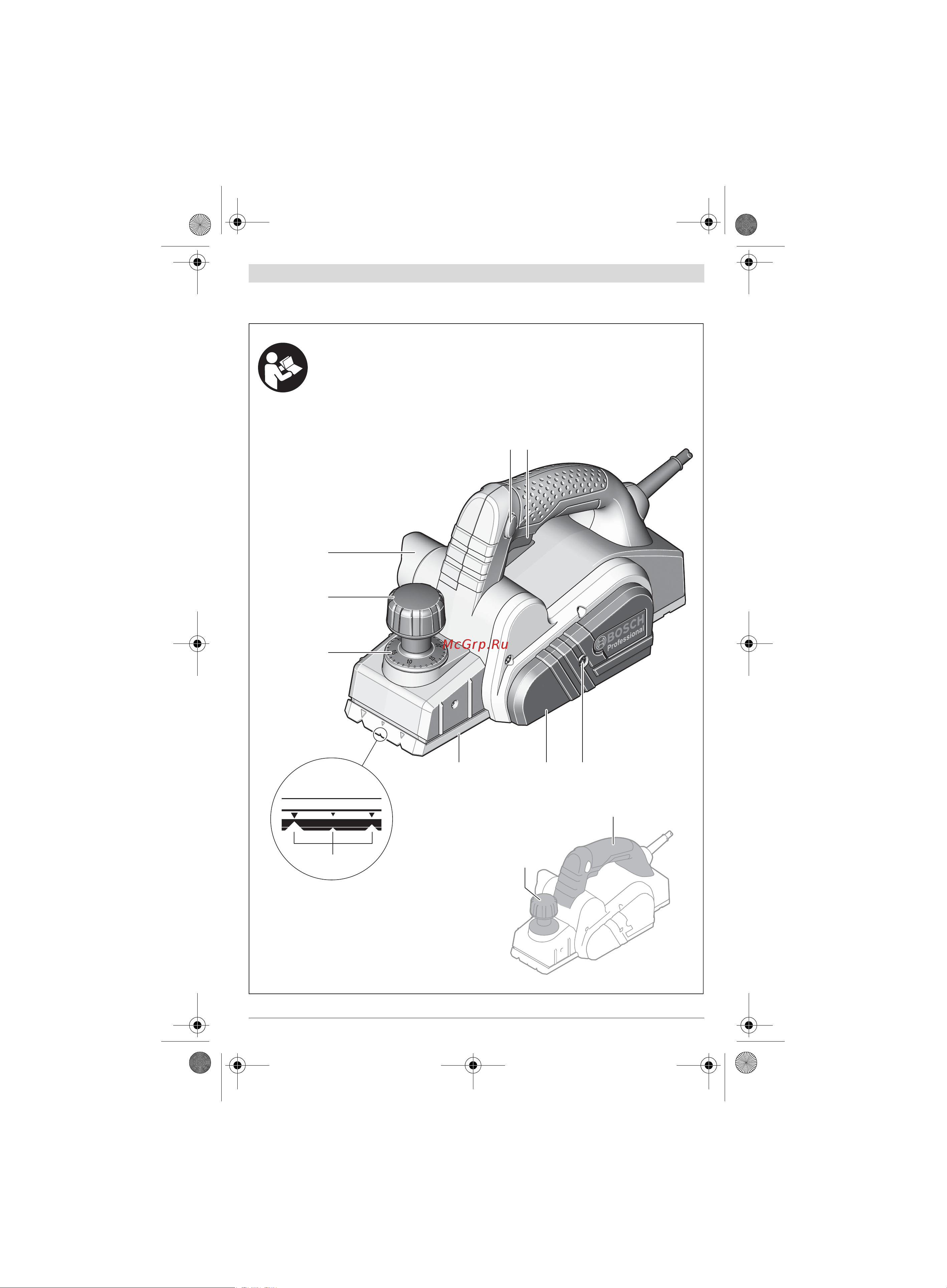 Bosch GHO 6500 0.601.596.000 Инструкция к товару онлайн [3/195] 839588