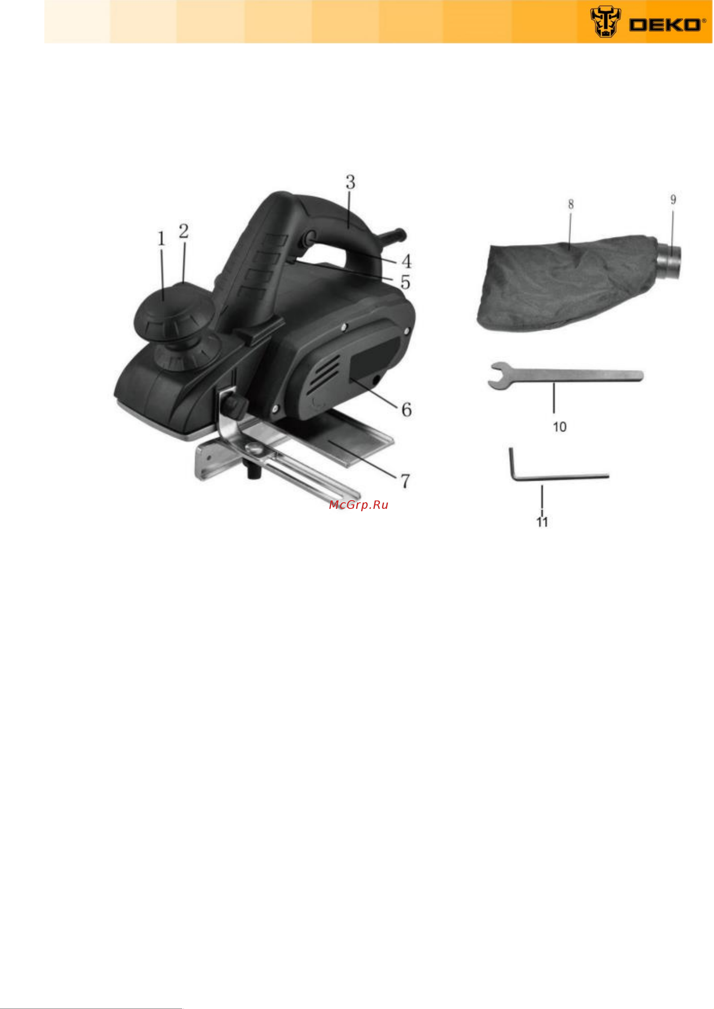 Deko DKEP1100W, 1100Вт 063-4197 Инструкция по эксплуатации онлайн [5/17] 839591