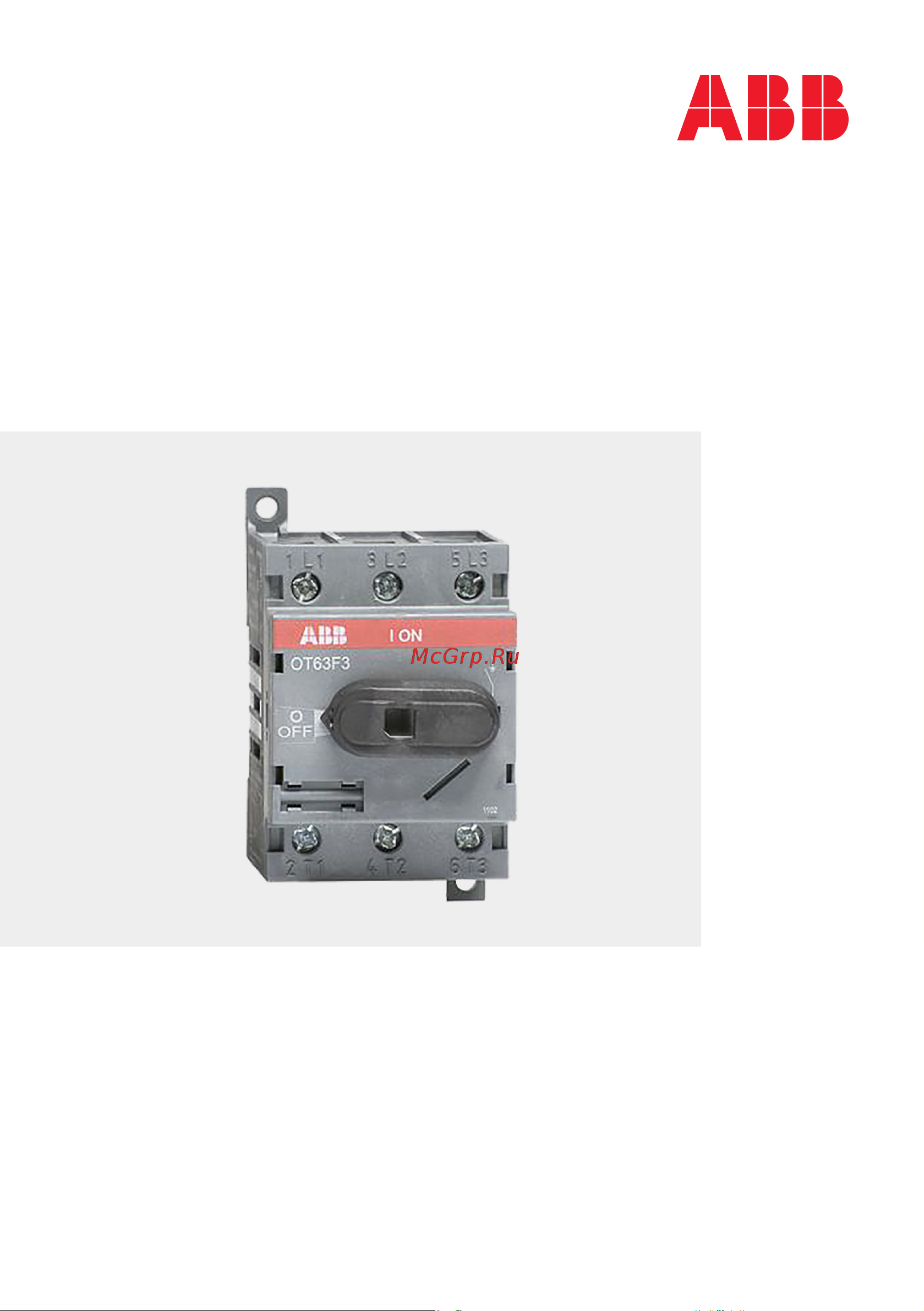 ABB , OT80F3, 3п, с рукояткой, DIN/винт 1SCA105798R1001 Инструкция к товару онлайн