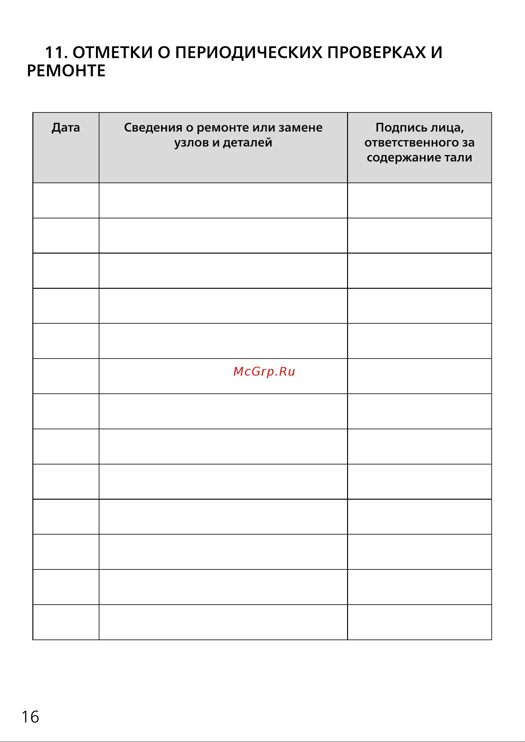 PROJACK 2 т, 3 м, модель HSC 030 0001 0203 Руководство по эксплуатации онлайн [16/16] 839839