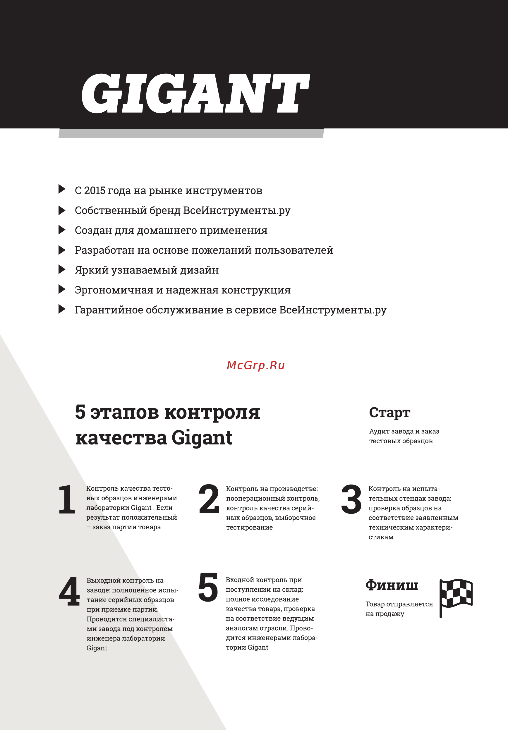 Gigant 32*33 TQM-1 Инструкция к Gigant TQM-1 онлайн [2/12] 839876
