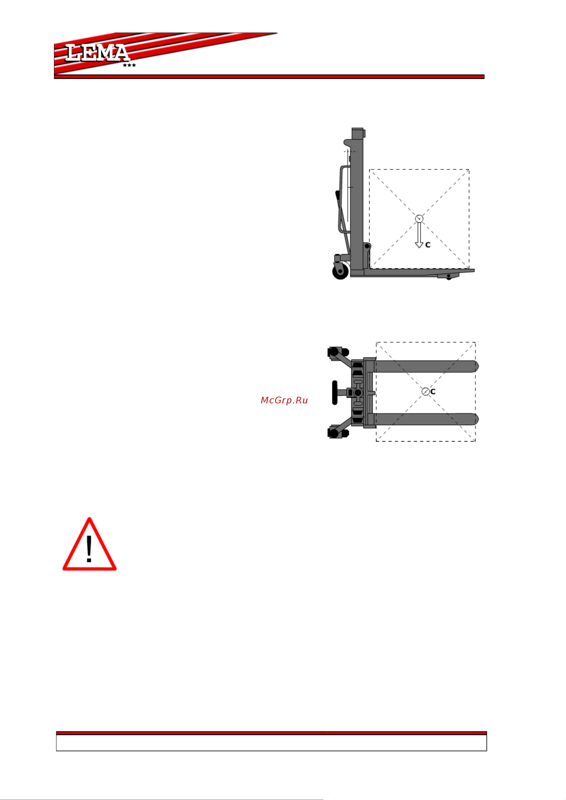 Lema LM 1020 105071 Инструкция к штабелеру LEMA LM 1020 105071 онлайн [7/26] 839892