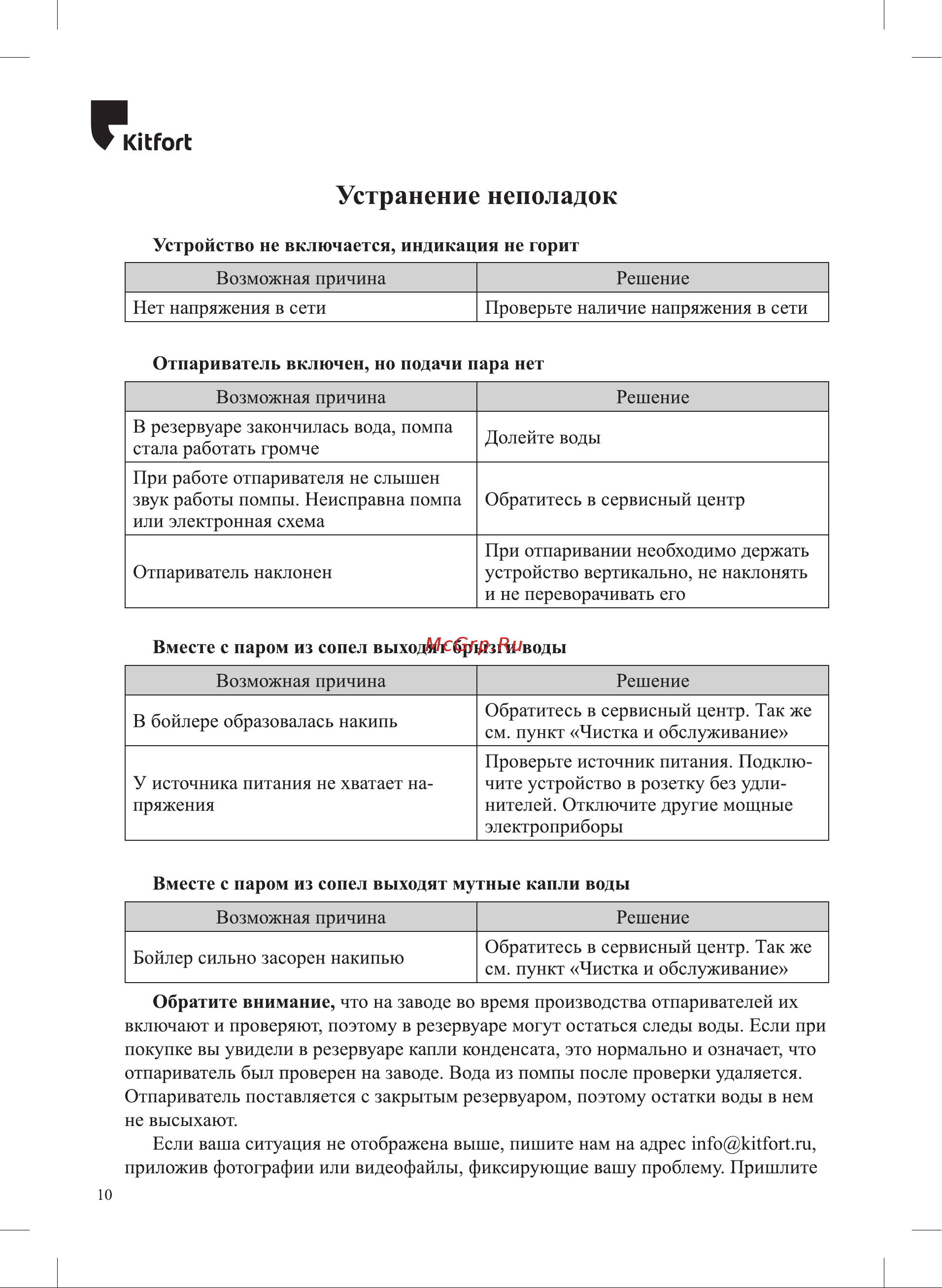Kitfort КТ-9153 Инструкция онлайн [10/16] 839958