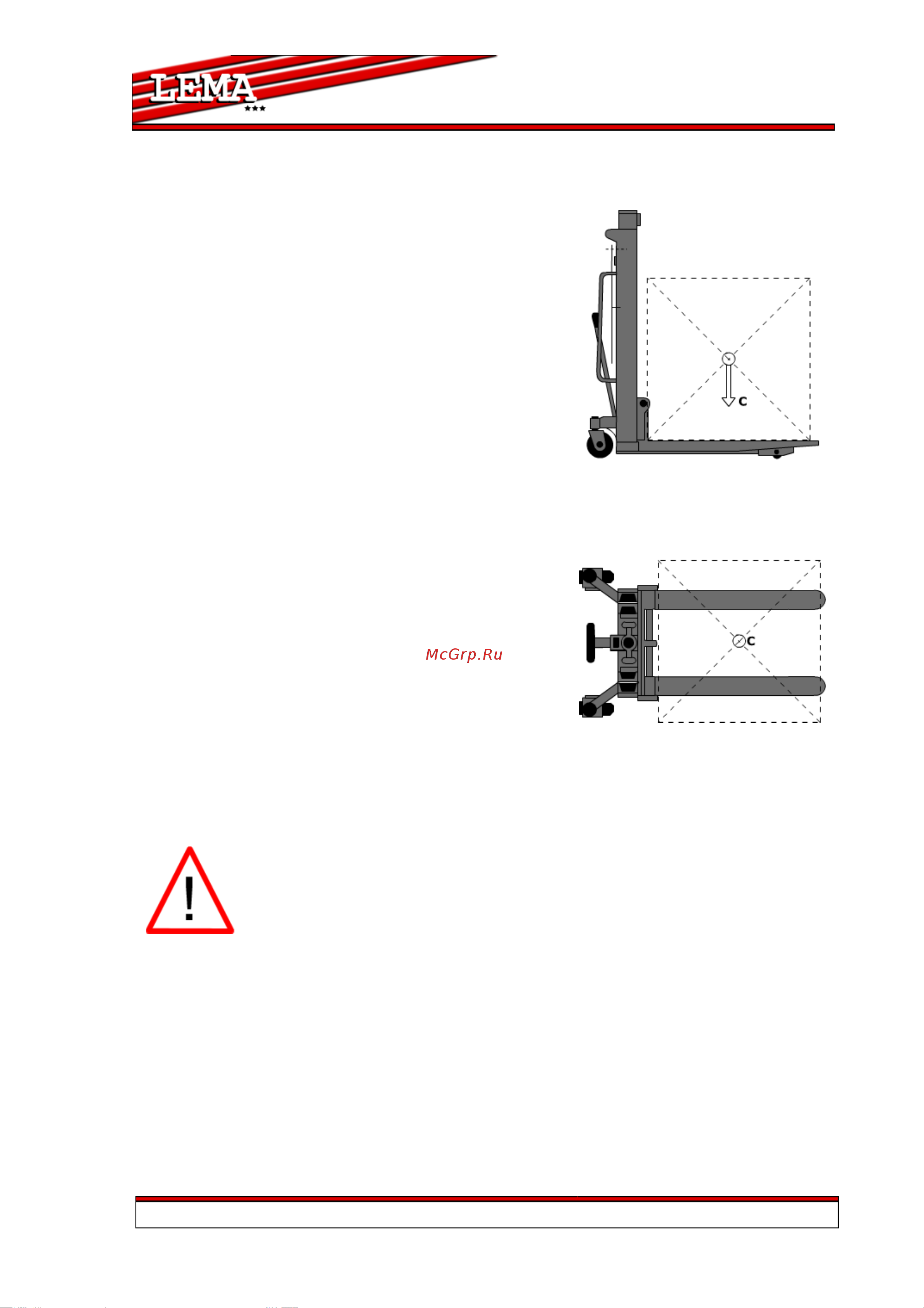 Lema LM 1516W 1050100 Инструкция к штабелеру LEMA LM 1516W 1050100 онлайн [8/58] 839992