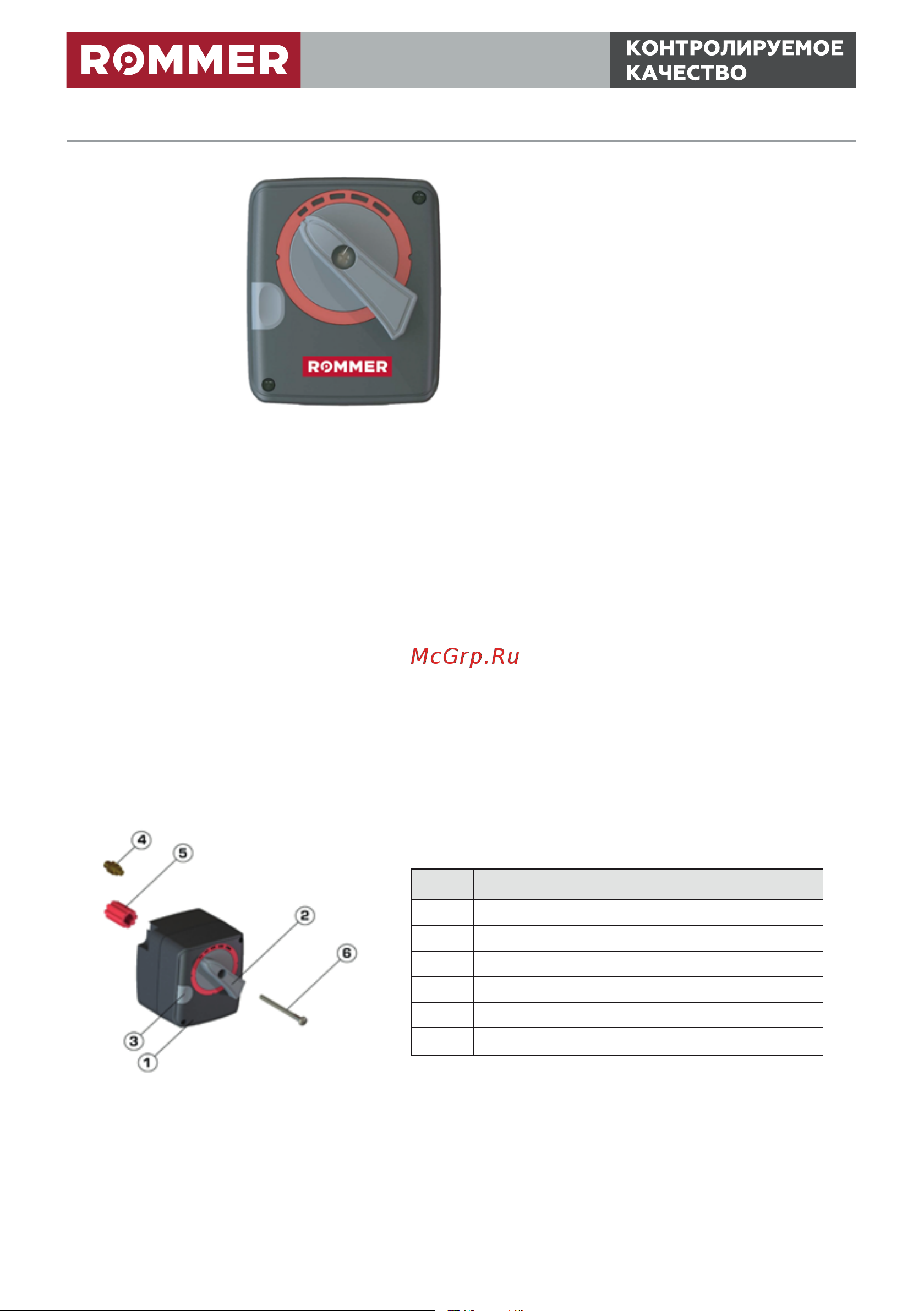 Rommer 24v, c регулировкой по сигналу 0-10v, 60s, 120s/90 Rvm-0005-024001 RG0091K40CCVRP Технический паспорт онлайн
