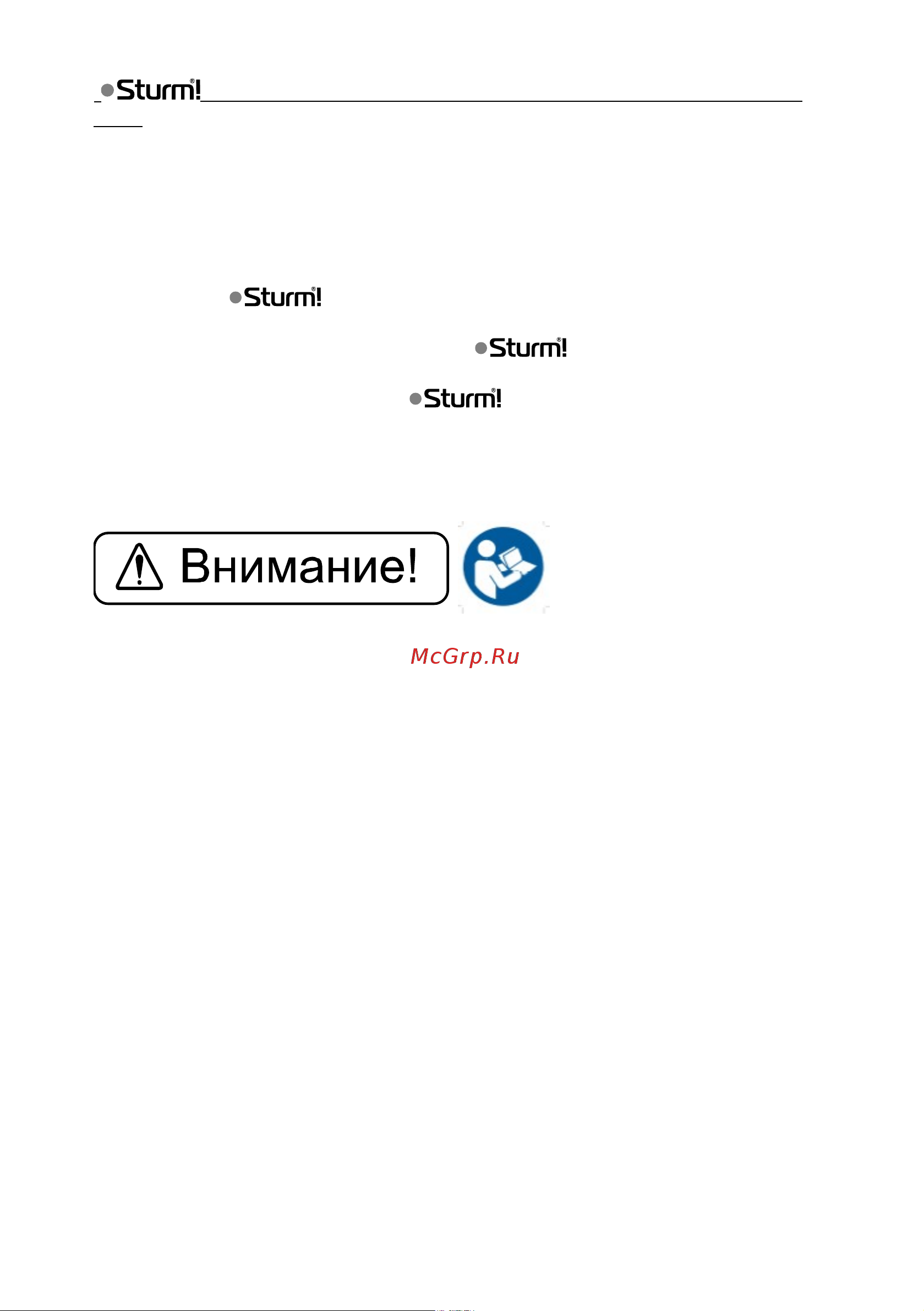 Sturm GS8210B Инструкция к Sturm GS8210B онлайн [3/12] 840467