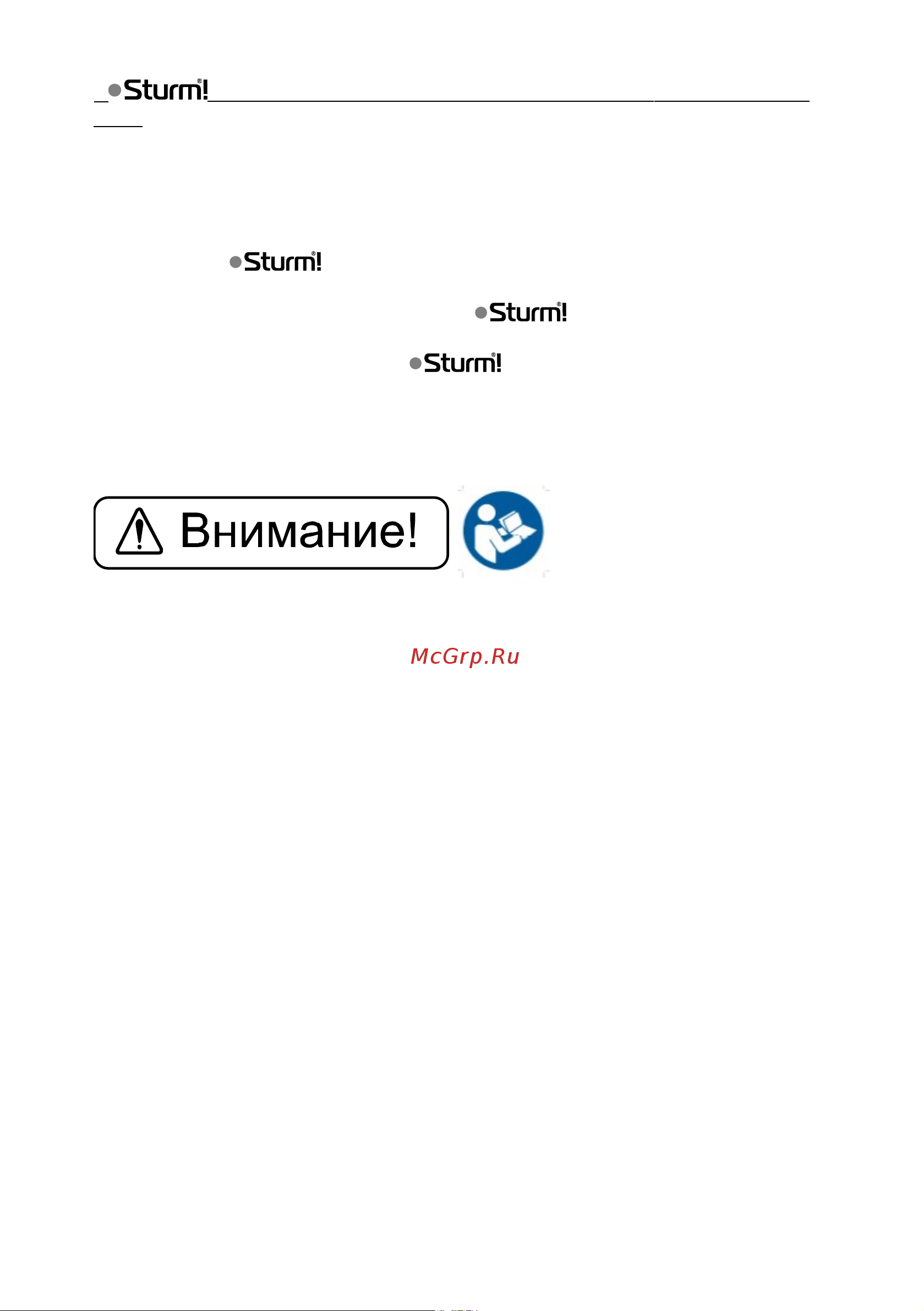 Sturm GS8216BM Инструкция к Sturm GS8216BM онлайн [3/15] 840469