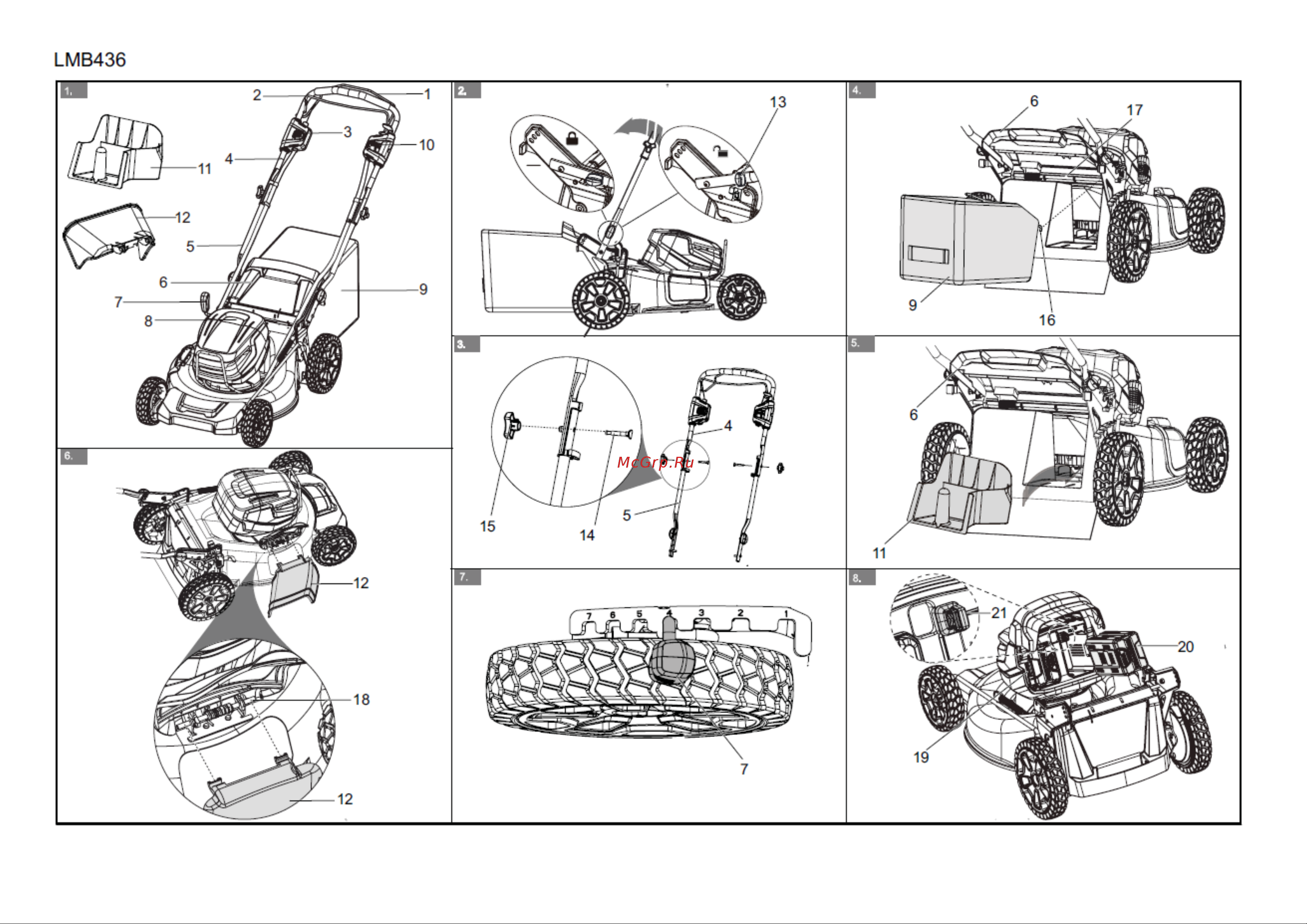 Greenworks GC82LM51SP2 82 В 2515907 Инструкция к GreenWorks GC82LM51SP2 2515907 онлайн [2/13] 840578