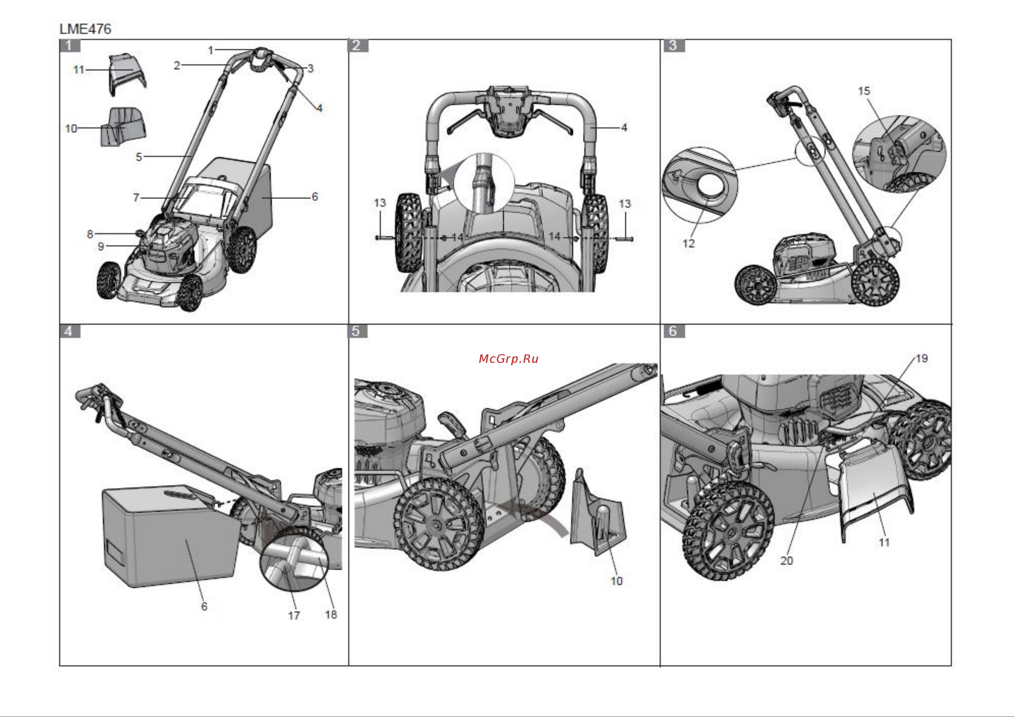 Greenworks GD40LM48SPK4 40 В, 4 А*ч 2517407UB Инструкция к GreenWorks GD40LM48SP 2517407 онлайн [2/14] 840580