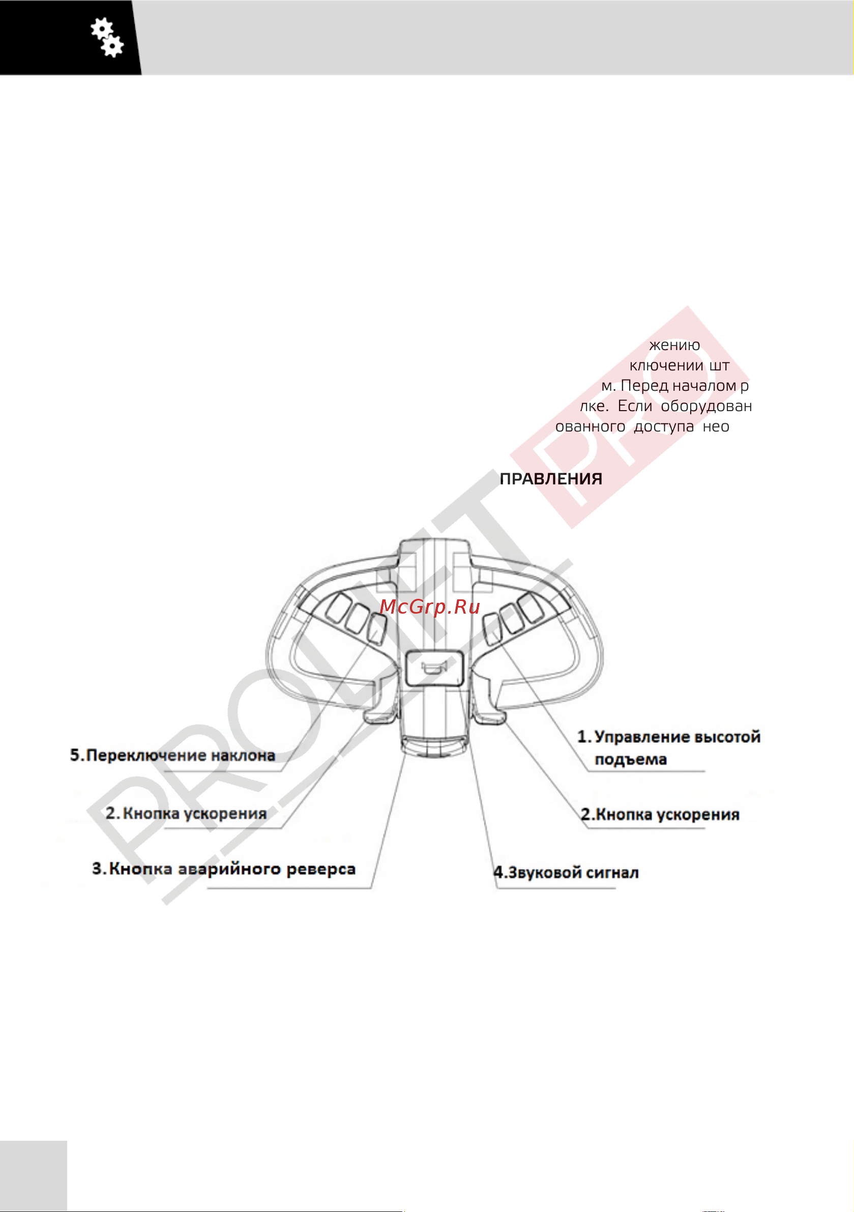 PROLIFT PRO грузоподъемность 1600 кг, высота подъёма 5000 мм SRV 1650 РУКОВОДСТВО ПО ЭКСПЛУАТАЦИИ PROLIFT PRO SRV онлайн [10/60] 840642