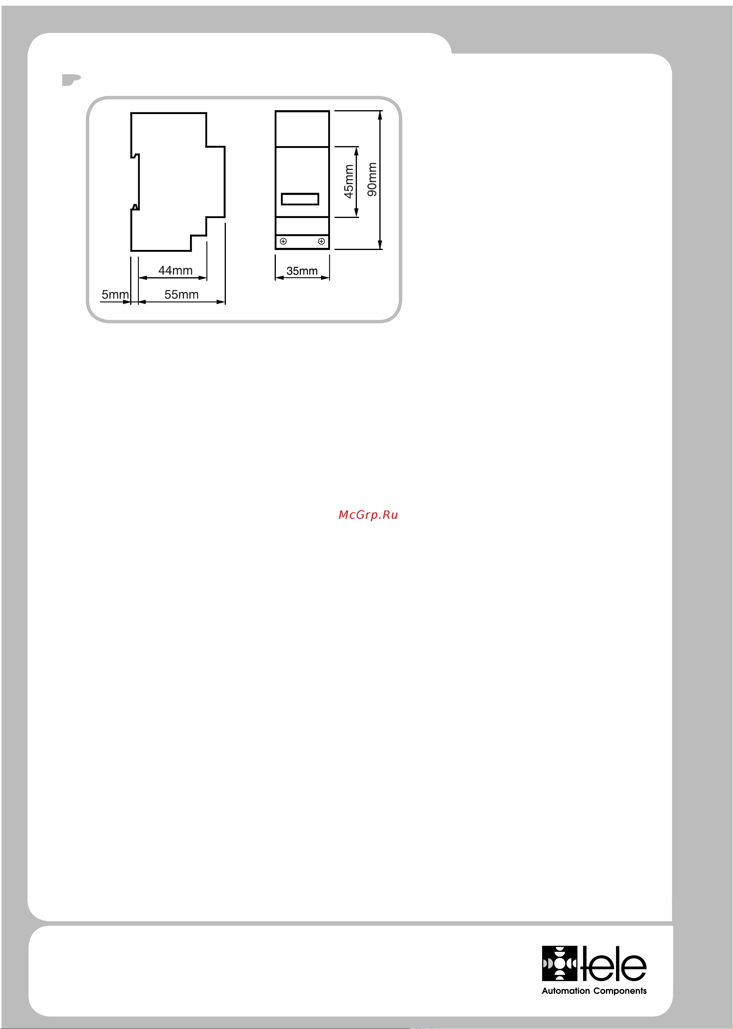 TELE TBW70.29 230VAC 50/60Hz 711350 Техническое описание онлайн [2/2] 841064