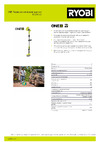 Ryobi ONE+ с телескопической штангой R18TPS-0 5133004847 Инструкция к Ryobi R18TPS-0 5133004847